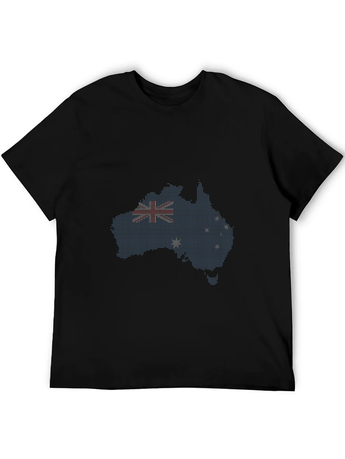 Camiseta Negra Dise?o Australia Bandera Australiana