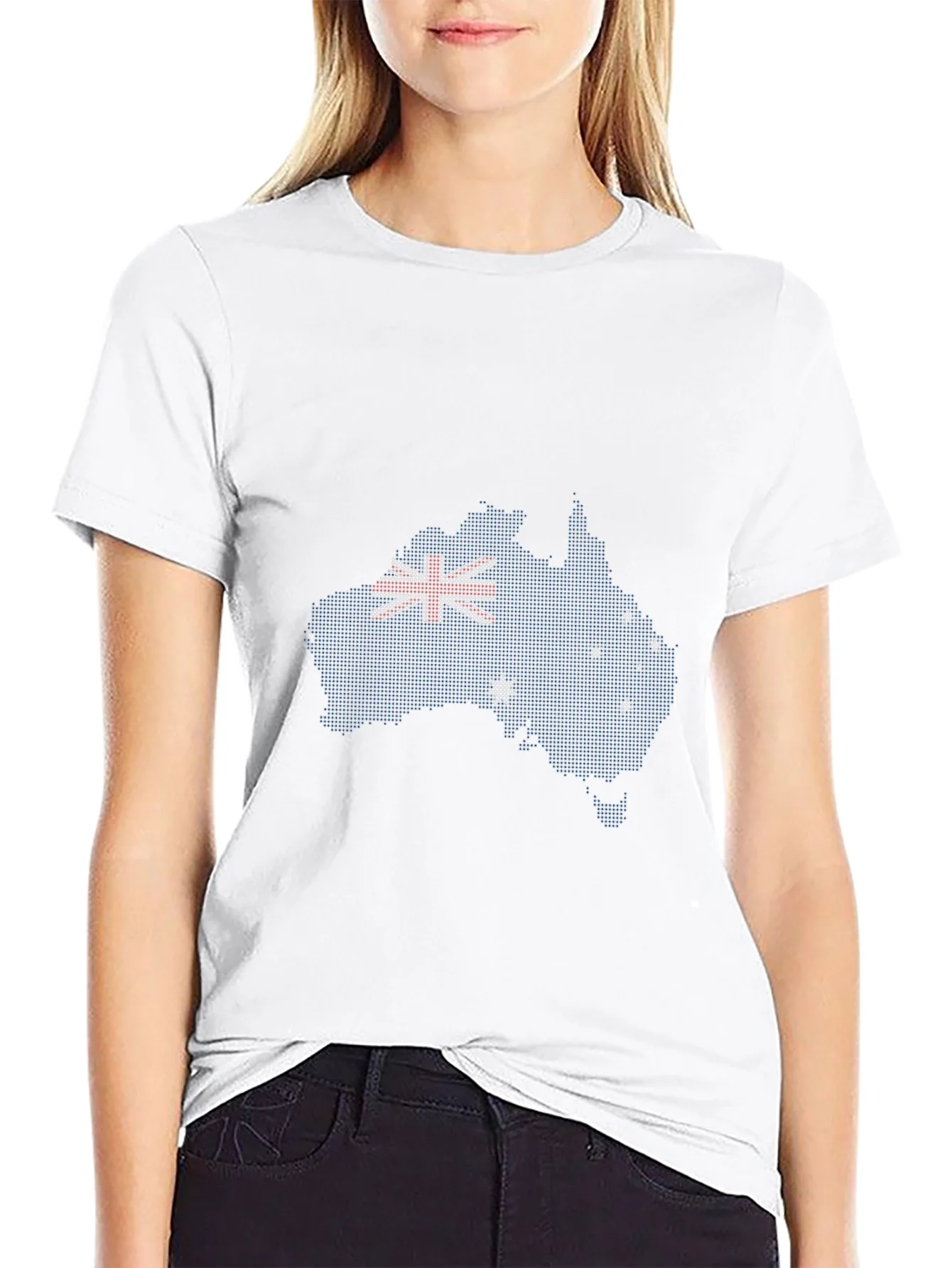 Camiseta Negra Dise?o Australia Bandera Australiana