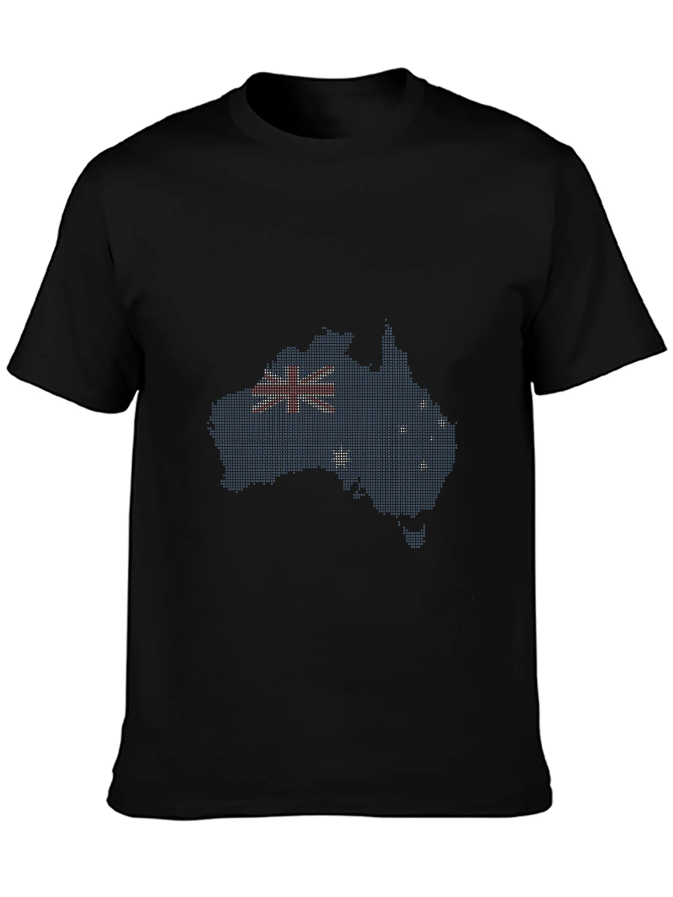 Camiseta Negra Dise?o Australia Bandera Australiana