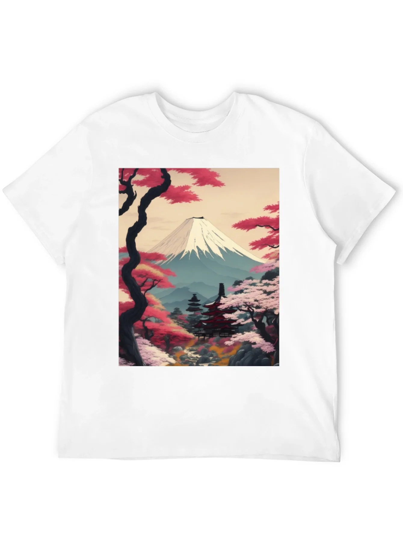 Camiseta Negra con Dise?o Japon¨¦s