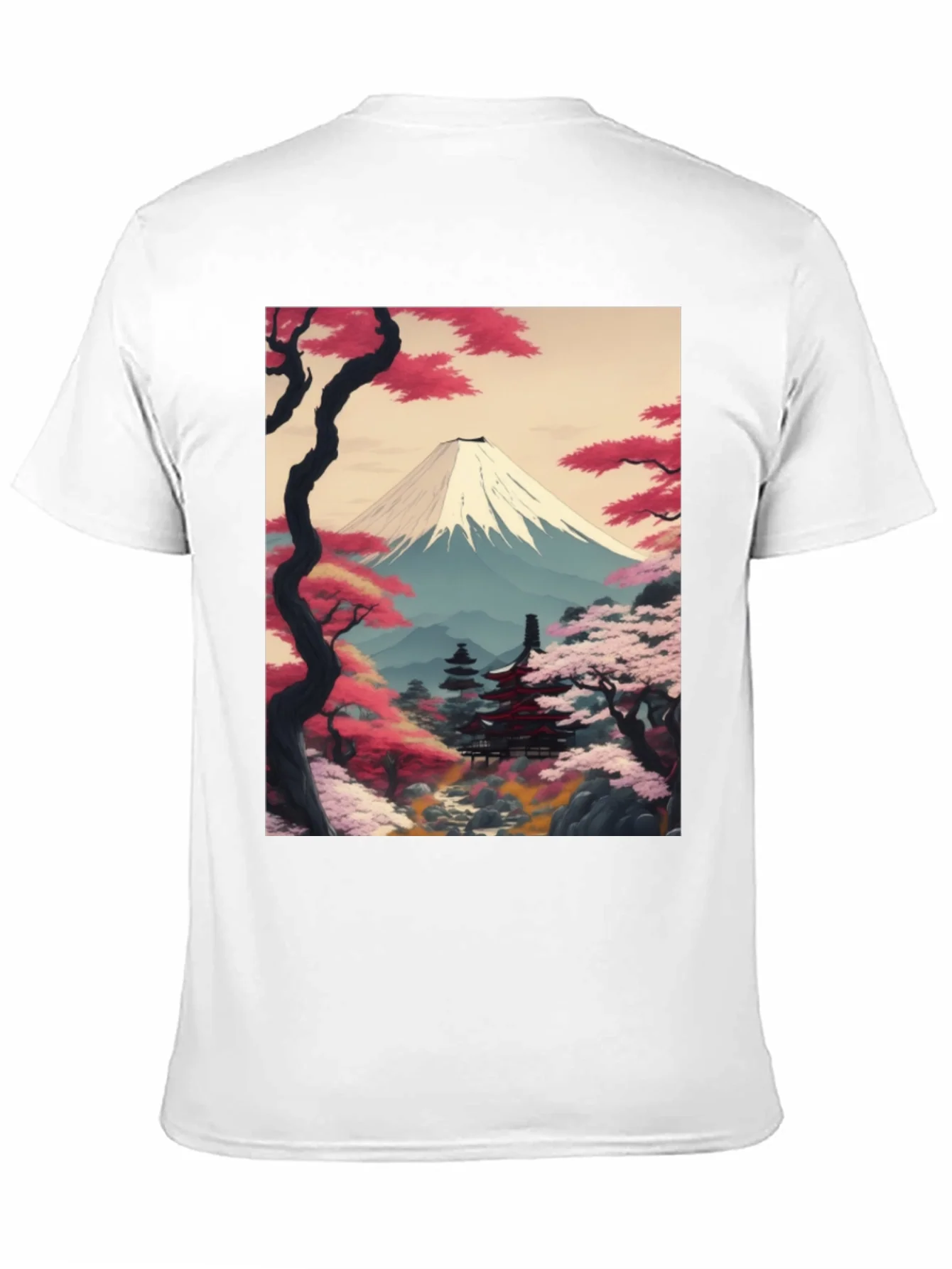 Camiseta Negra con Dise?o Japon¨¦s