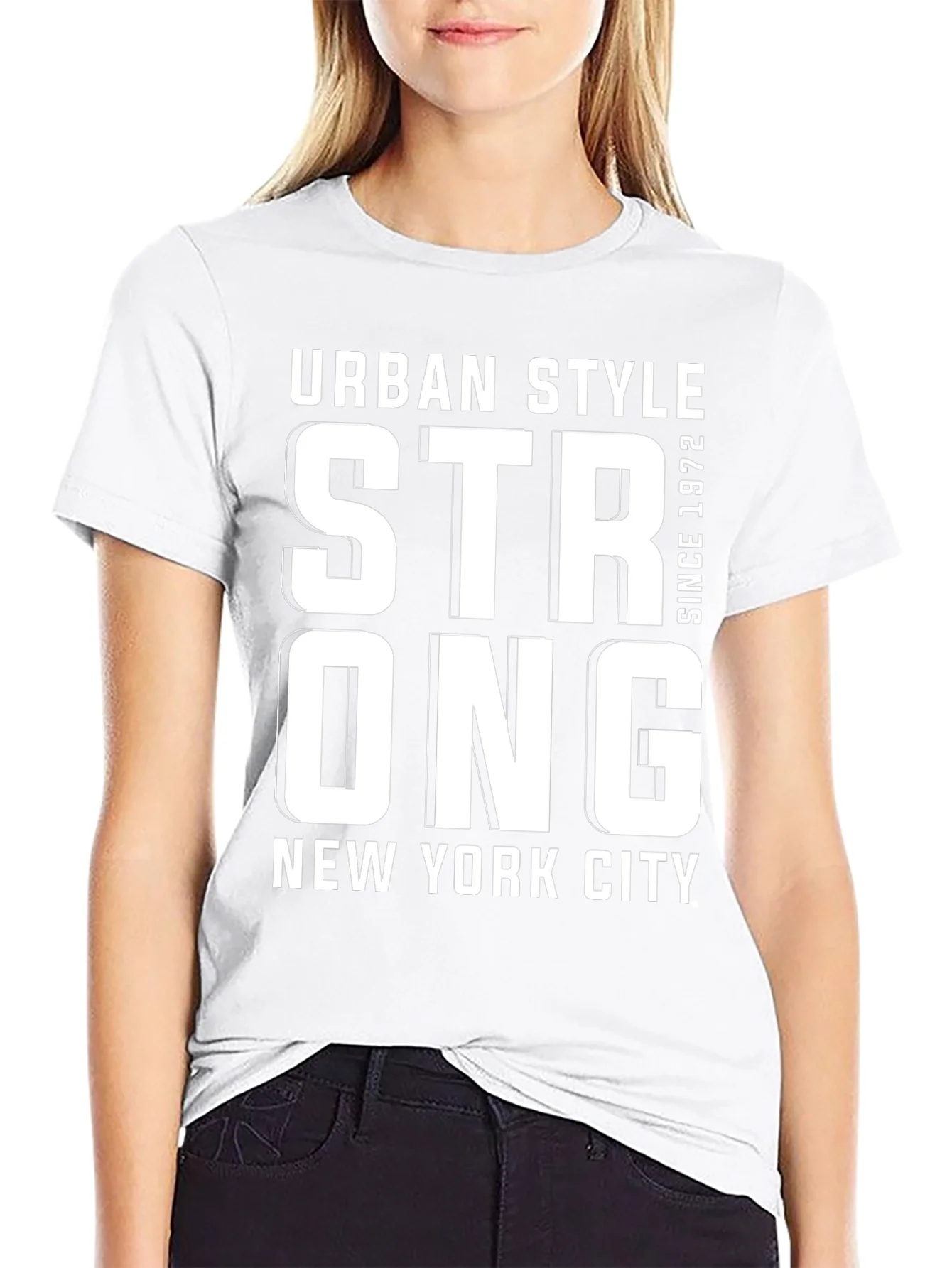 Rebbecca Urban Style Strong NY Tee - Black