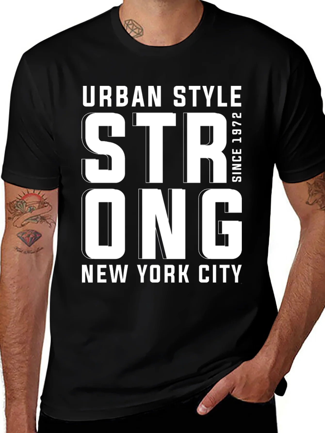 Rebbecca Urban Style Strong NY Tee - Black