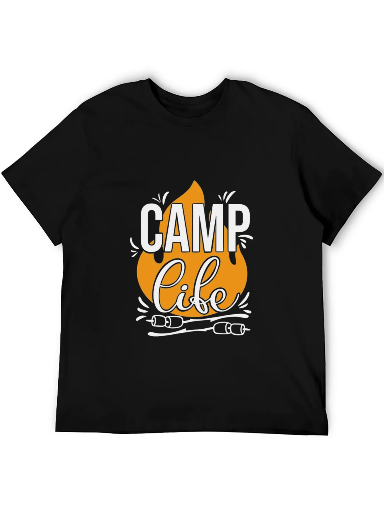 Rebbecca Camp Life T-Shirt - Black Camping Tee