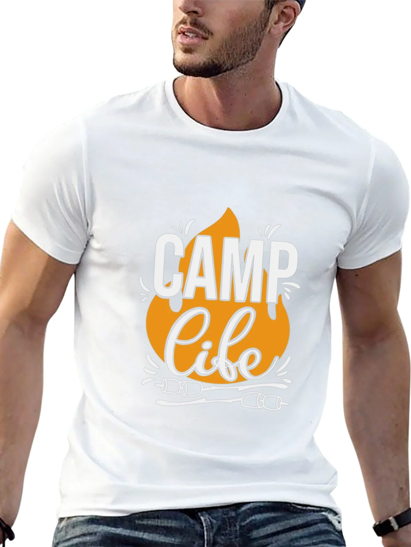 Rebbecca Camp Life T-Shirt - Black Camping Tee