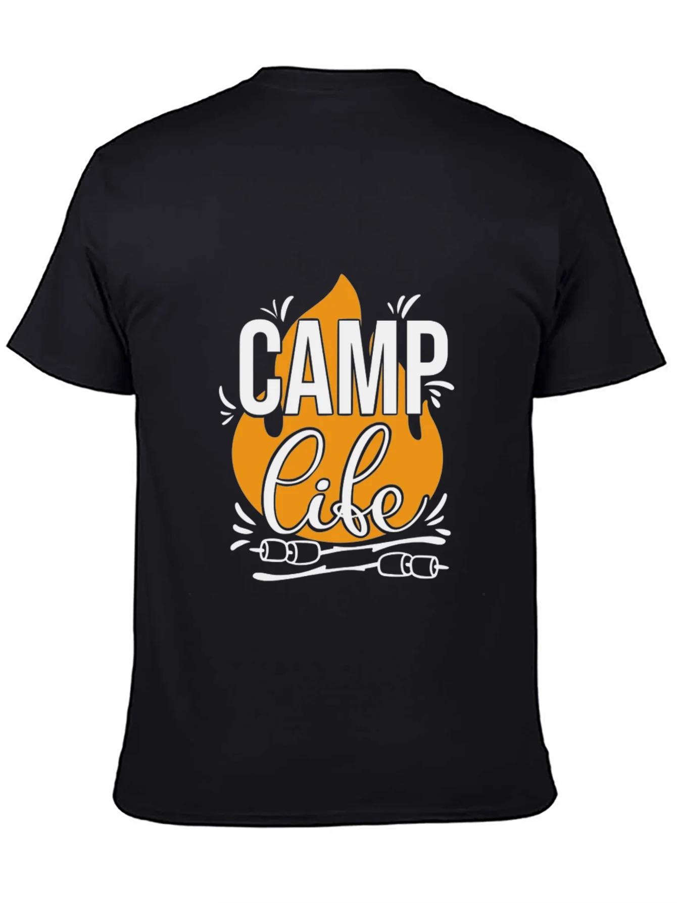 Rebbecca Camp Life T-Shirt - Black Camping Tee