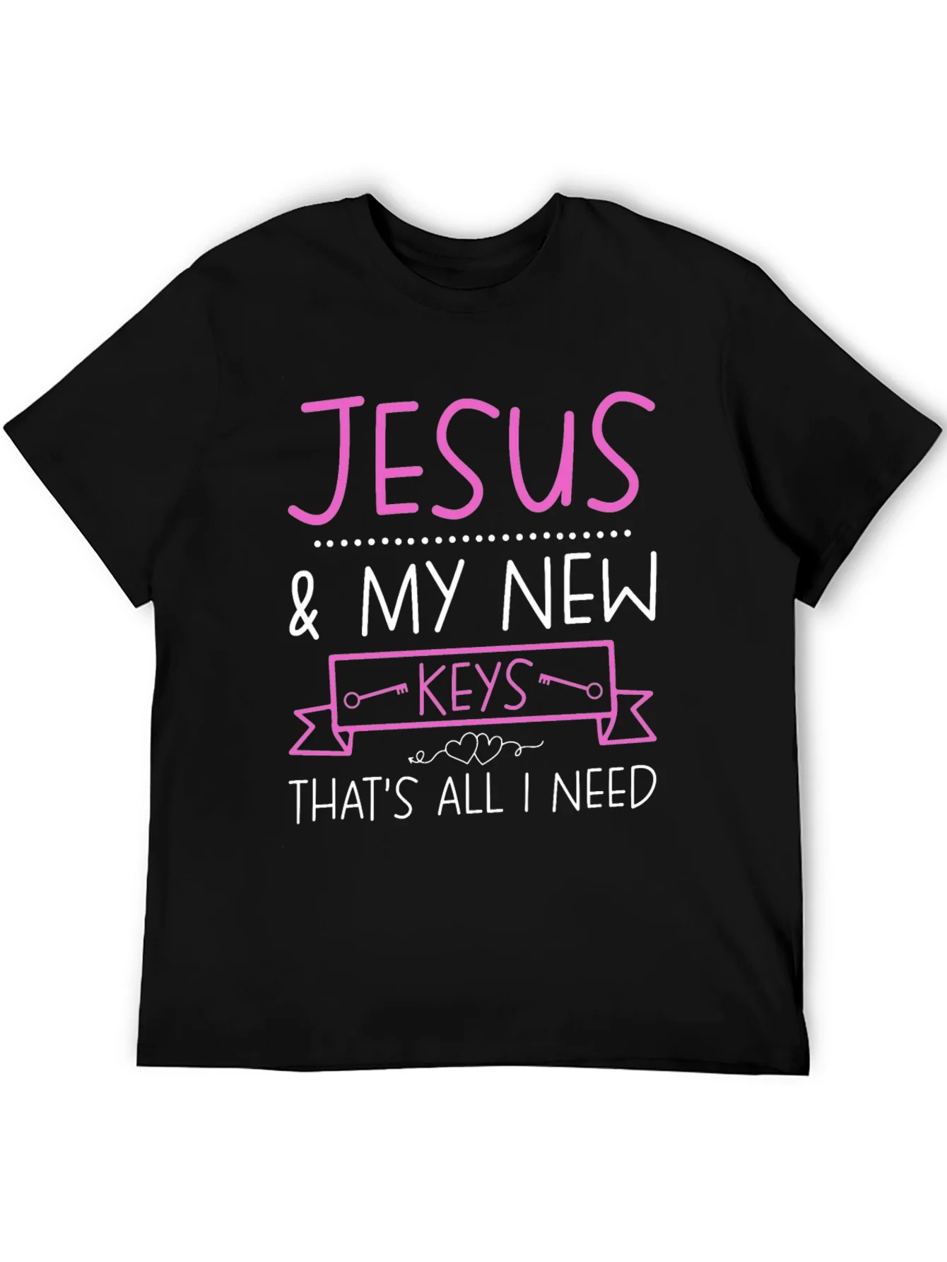Camiseta Negra: Jes¨²s y Mis Nuevas Llaves