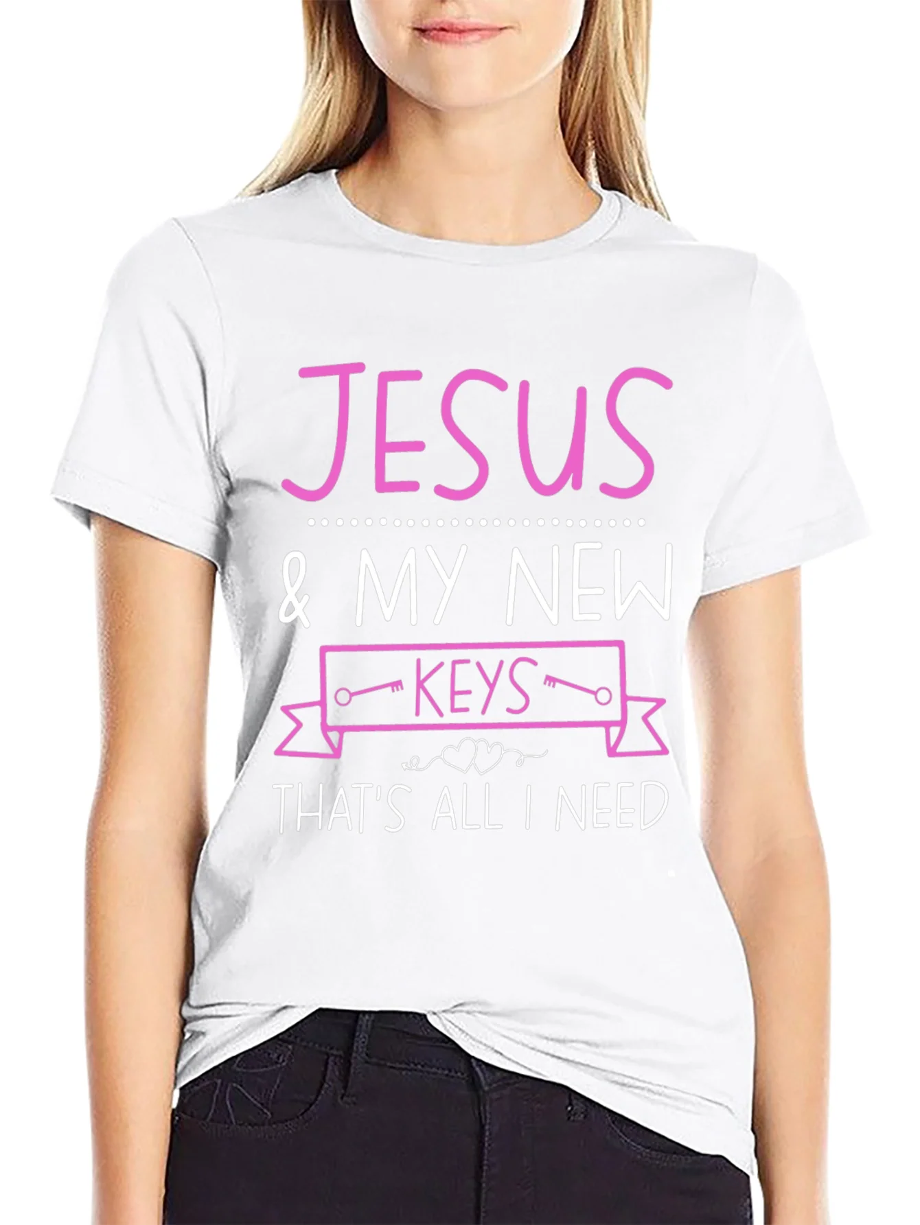 Camiseta Negra: Jes¨²s y Mis Nuevas Llaves