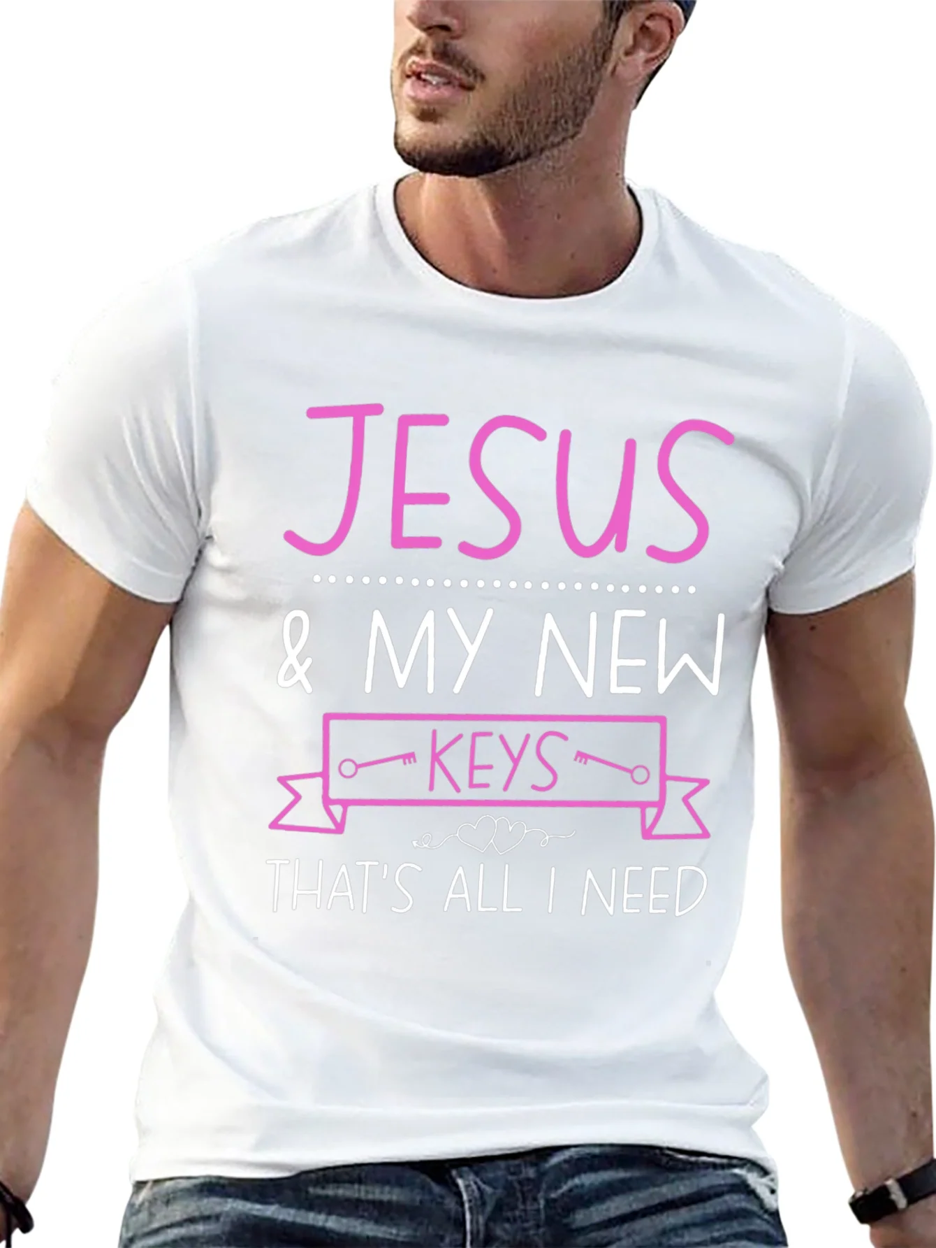 Camiseta Negra: Jes¨²s y Mis Nuevas Llaves
