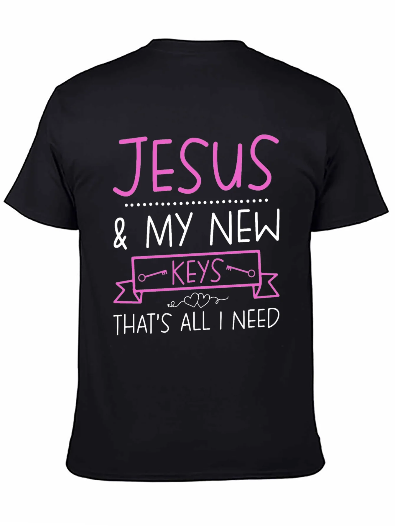 Camiseta Negra: Jes¨²s y Mis Nuevas Llaves