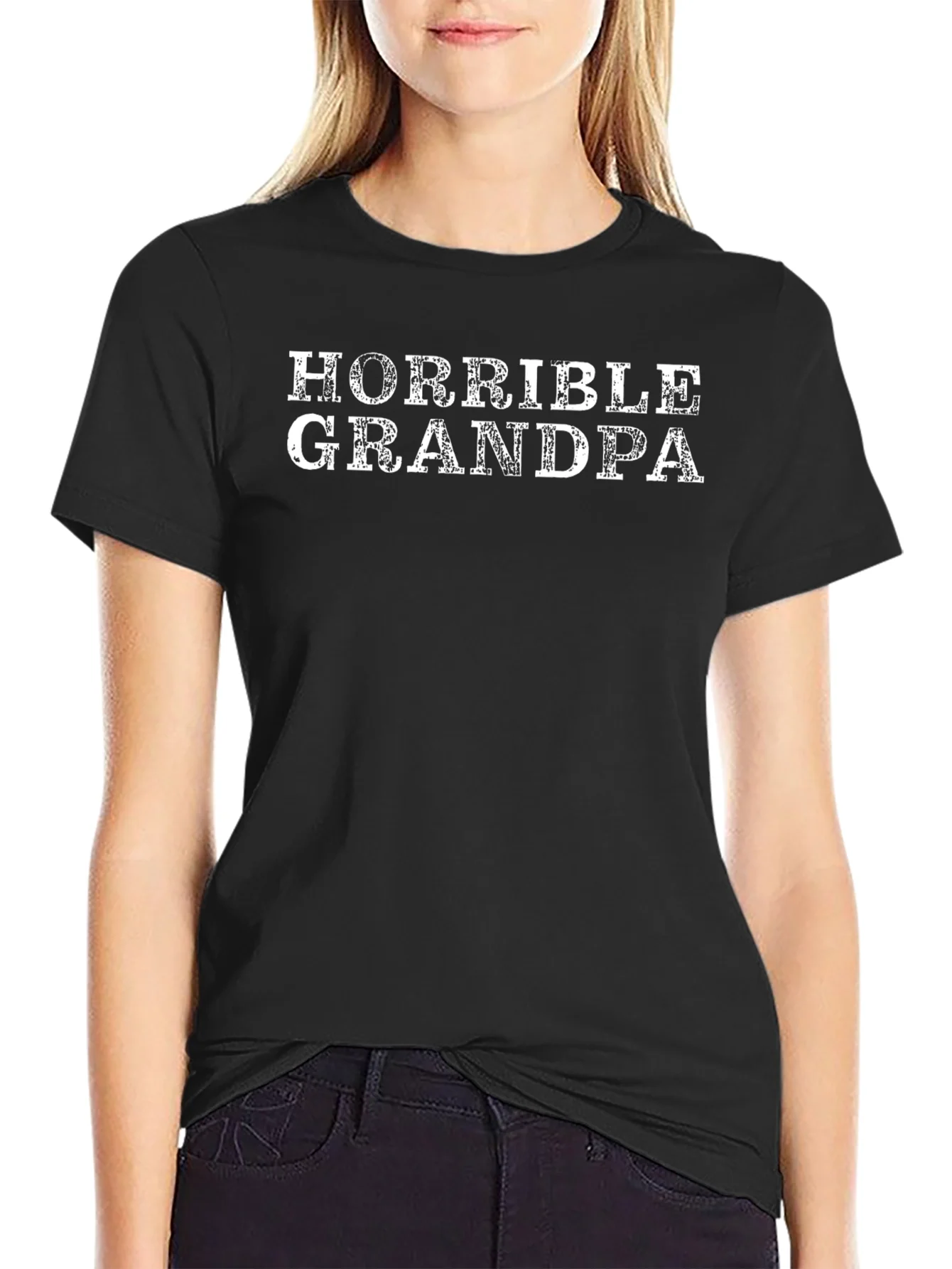 Rebbecca Horrible Grandpa Graphic T-Shirt