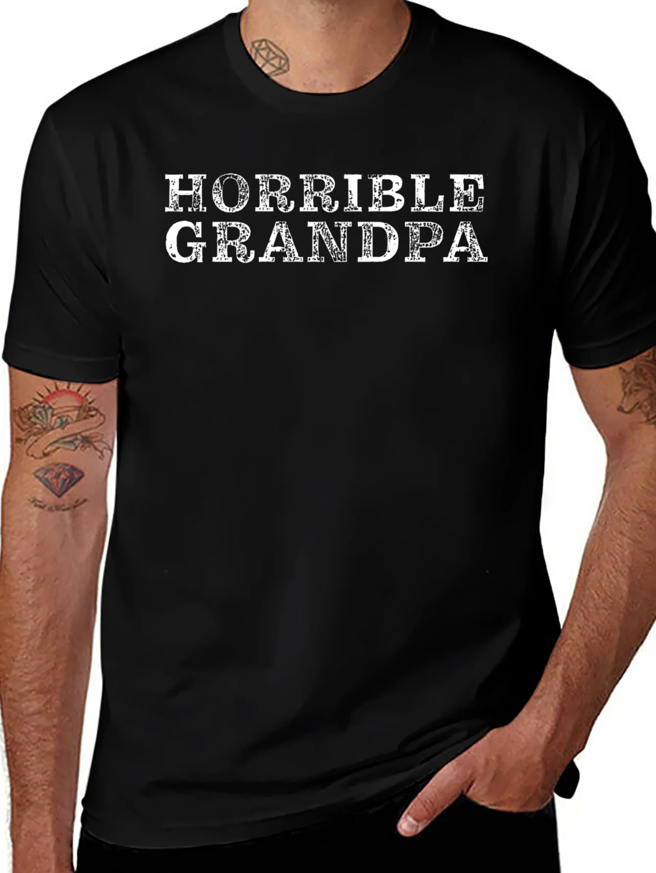 Rebbecca Horrible Grandpa Graphic T-Shirt