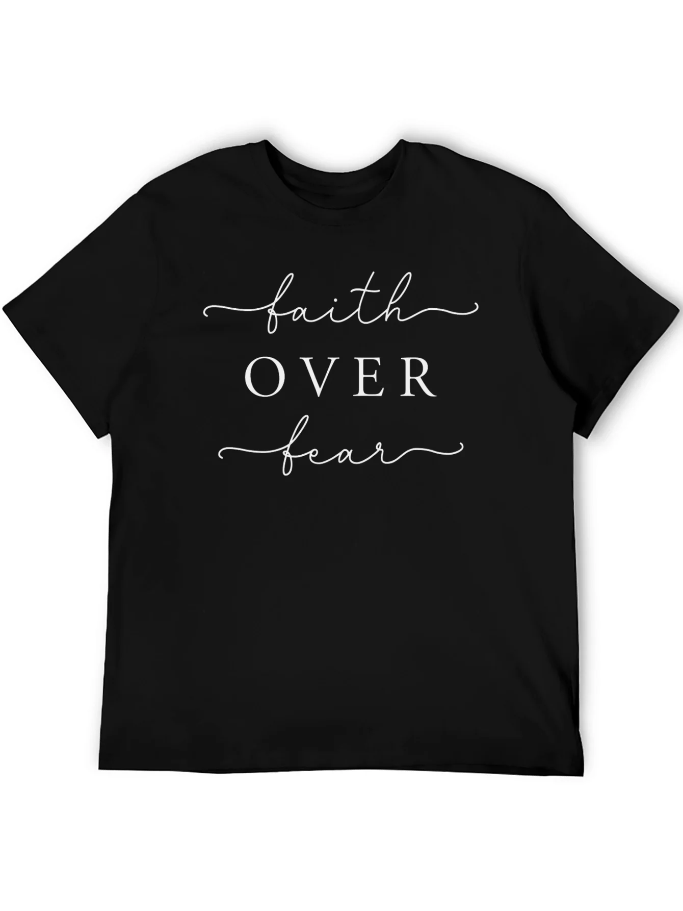Rebbecca Faith Over Fear Graphic T-Shirt - Christian Apparel