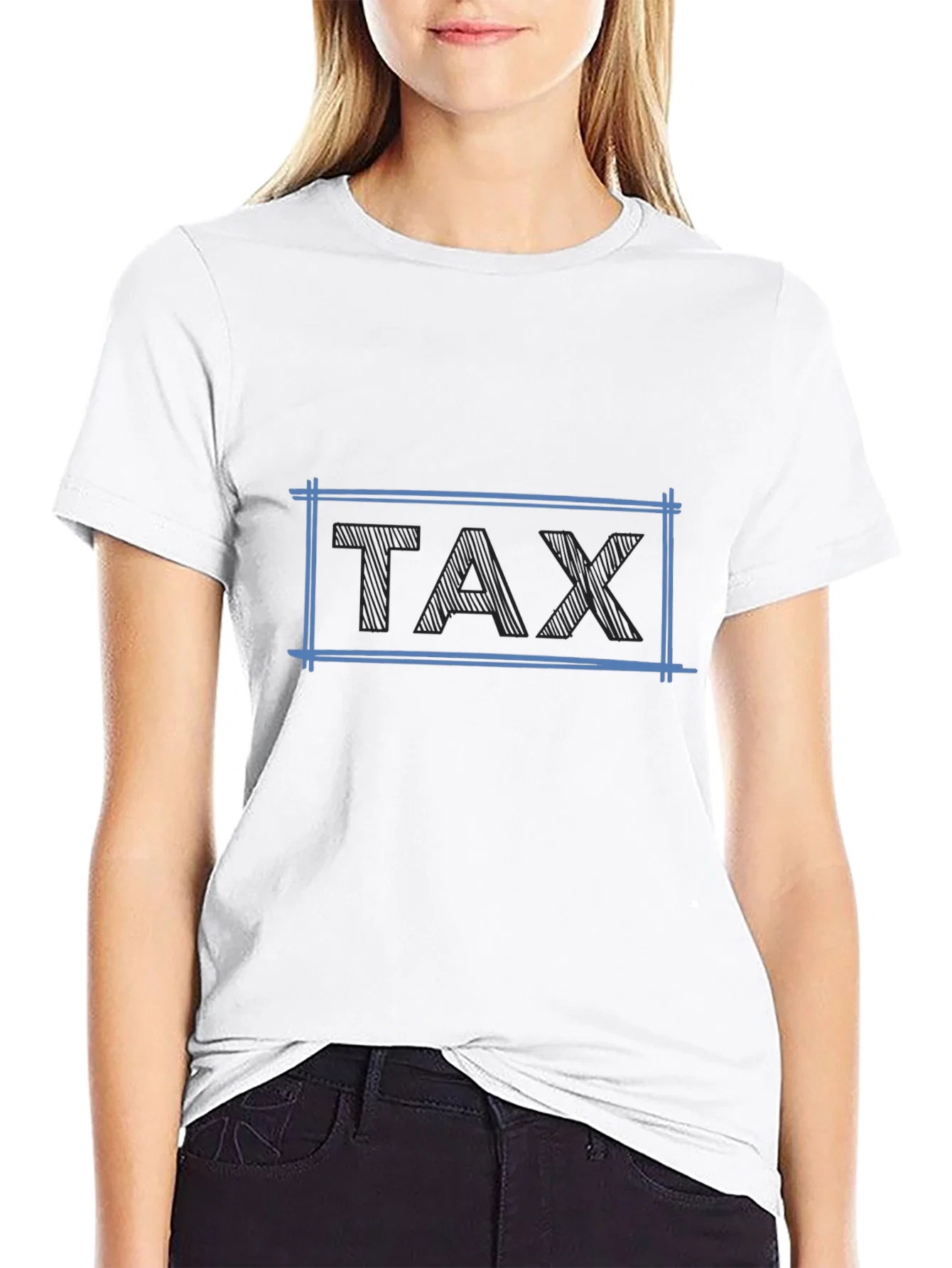 Rebbecca Tax Graphic T-Shirt - Black