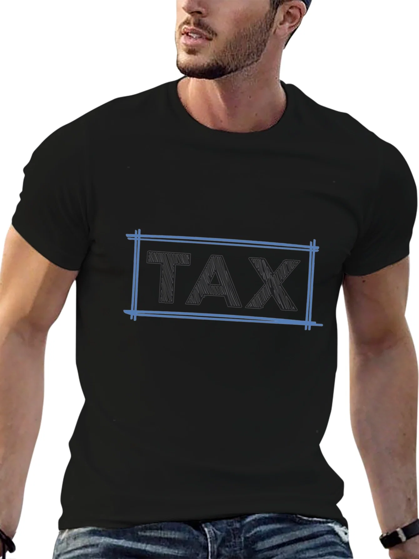 Rebbecca Tax Graphic T-Shirt - Black