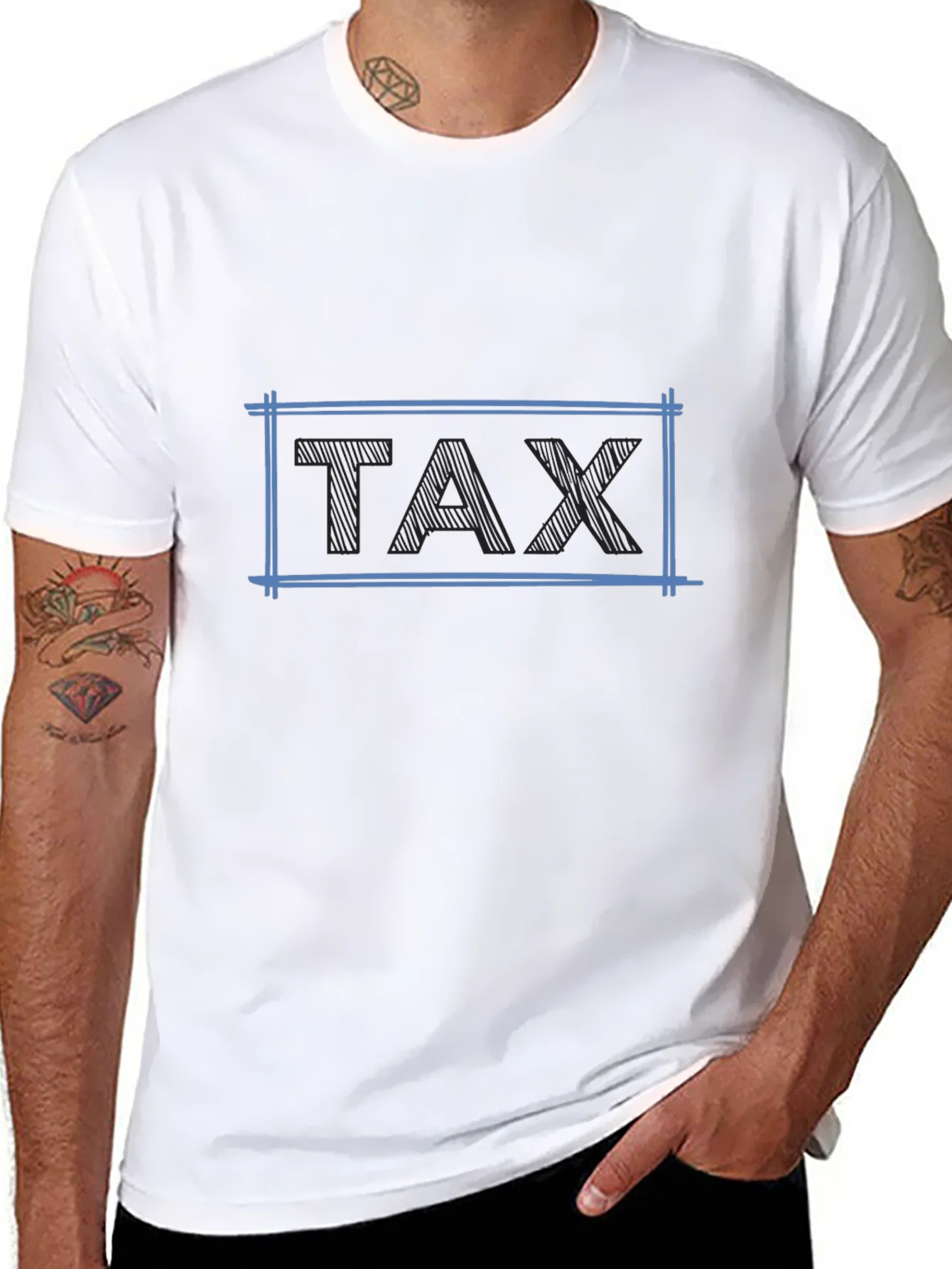 Rebbecca Tax Graphic T-Shirt - Black