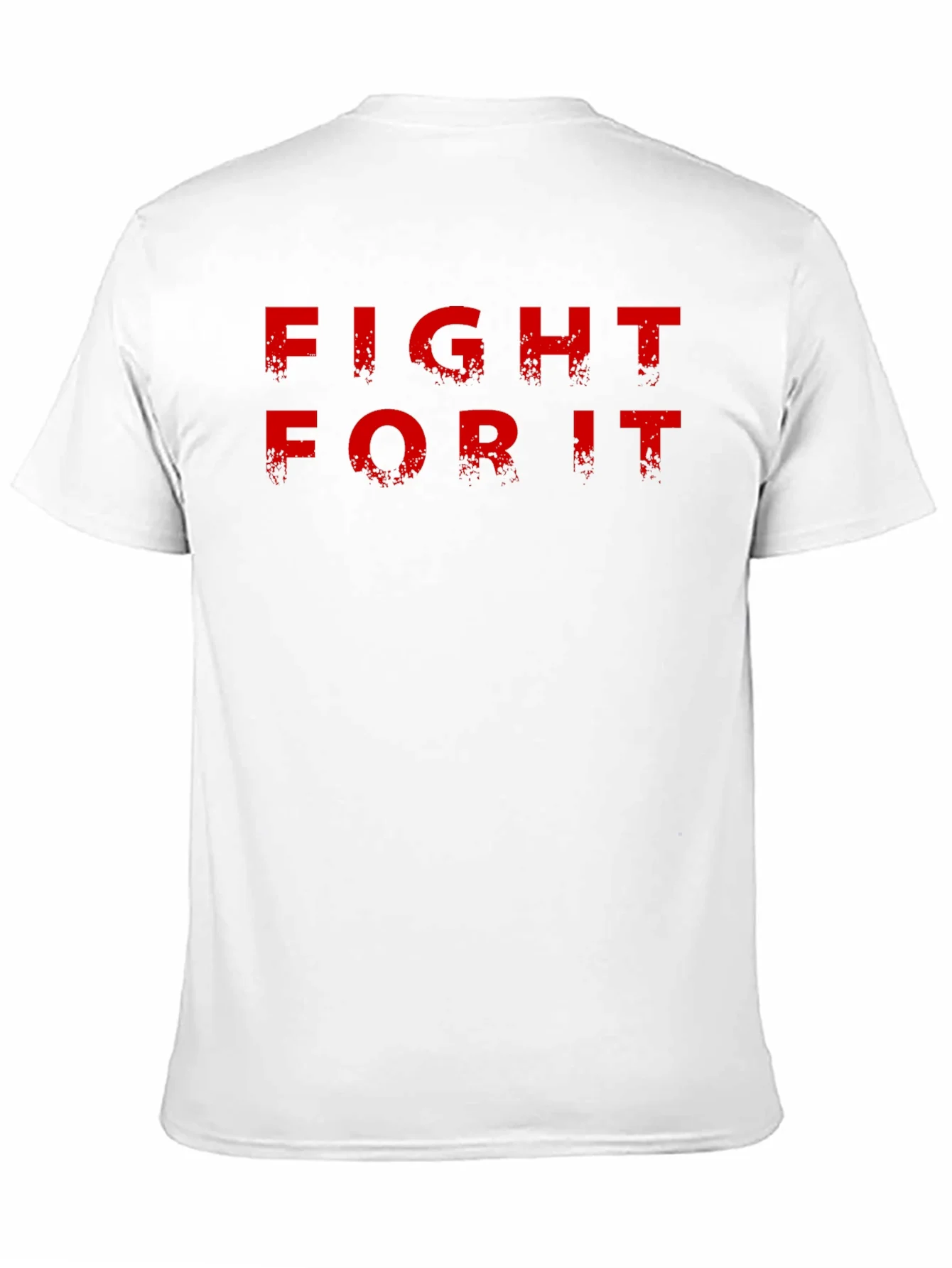 Camiseta Negra Fight For It para Hombre