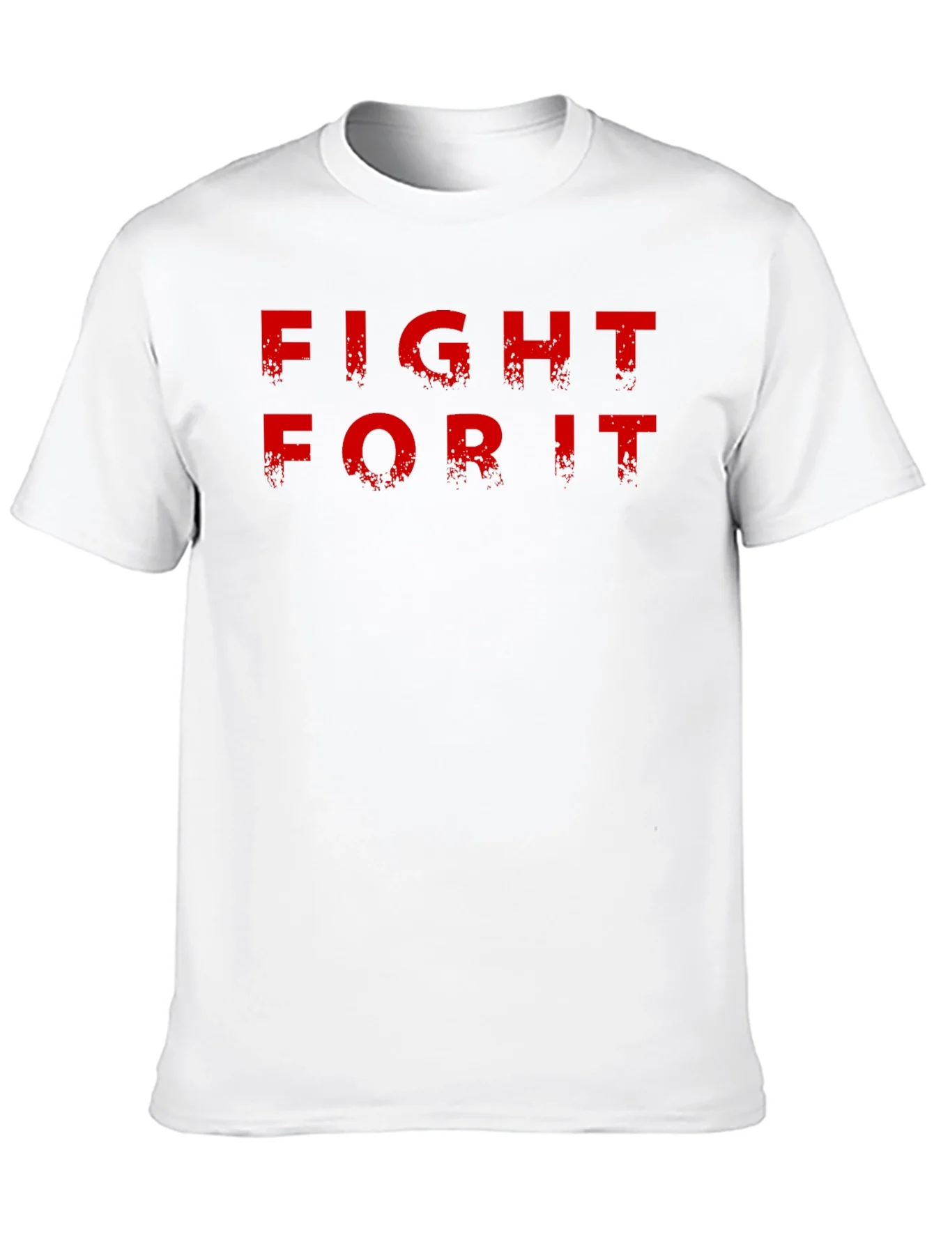 Camiseta Negra Fight For It para Hombre