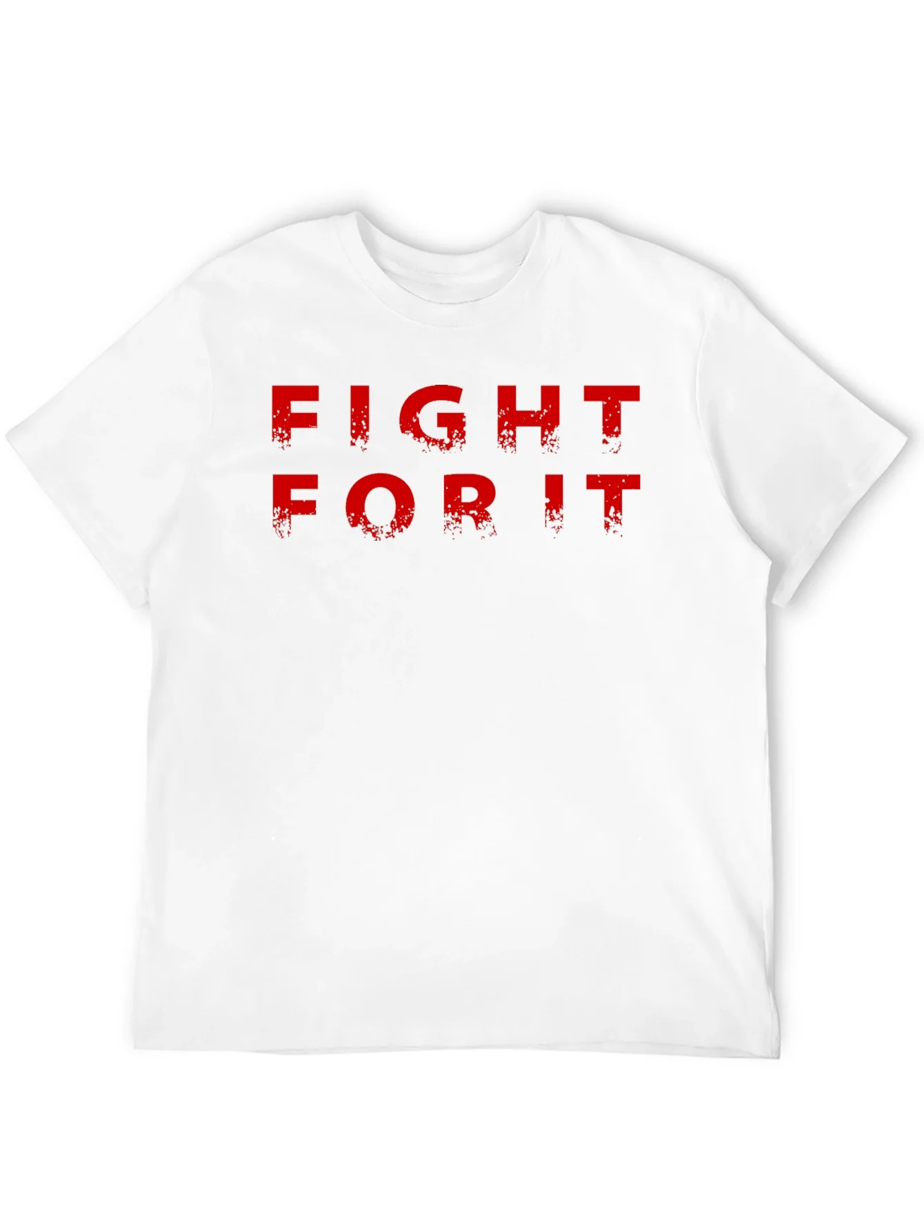 Camiseta Negra Fight For It para Hombre