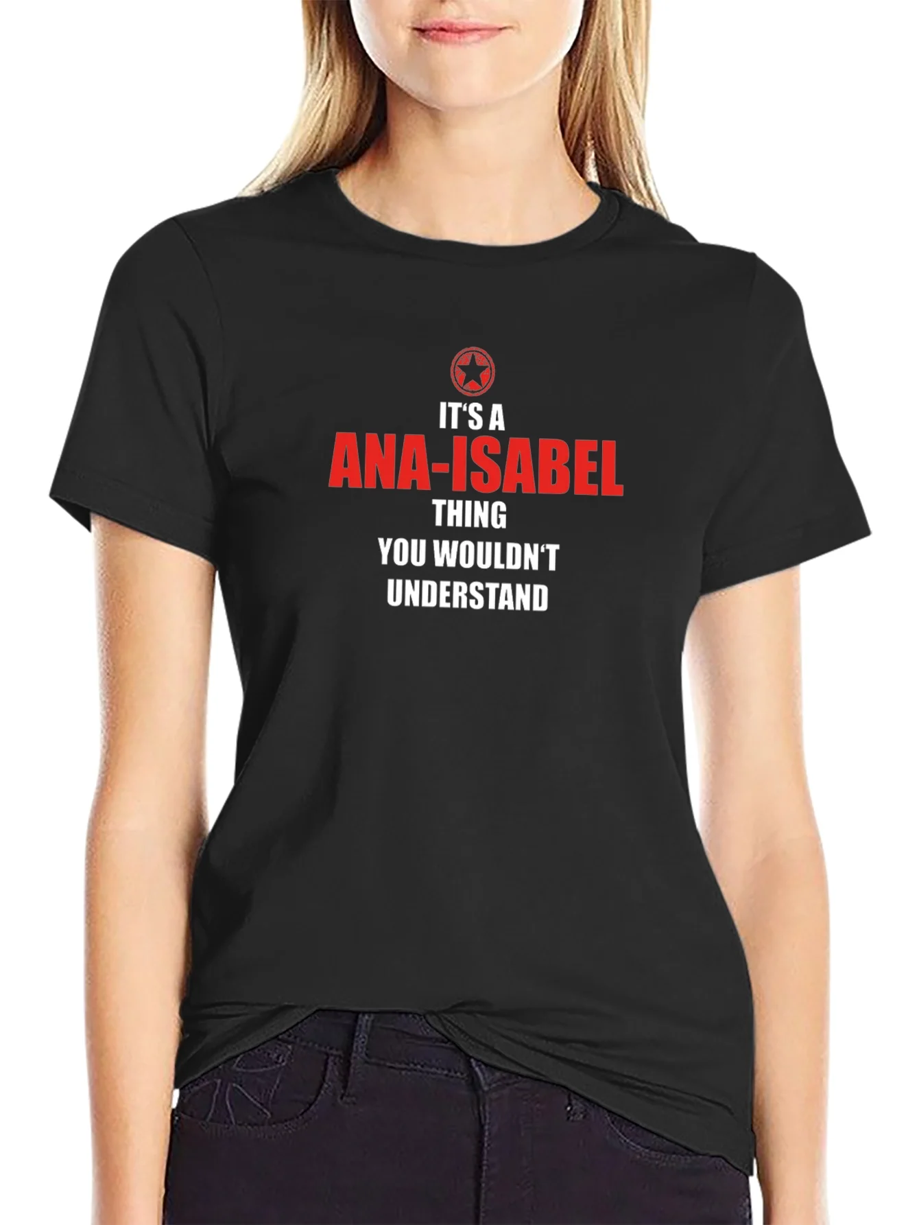 Camiseta Negra Ana-Isabel Thing