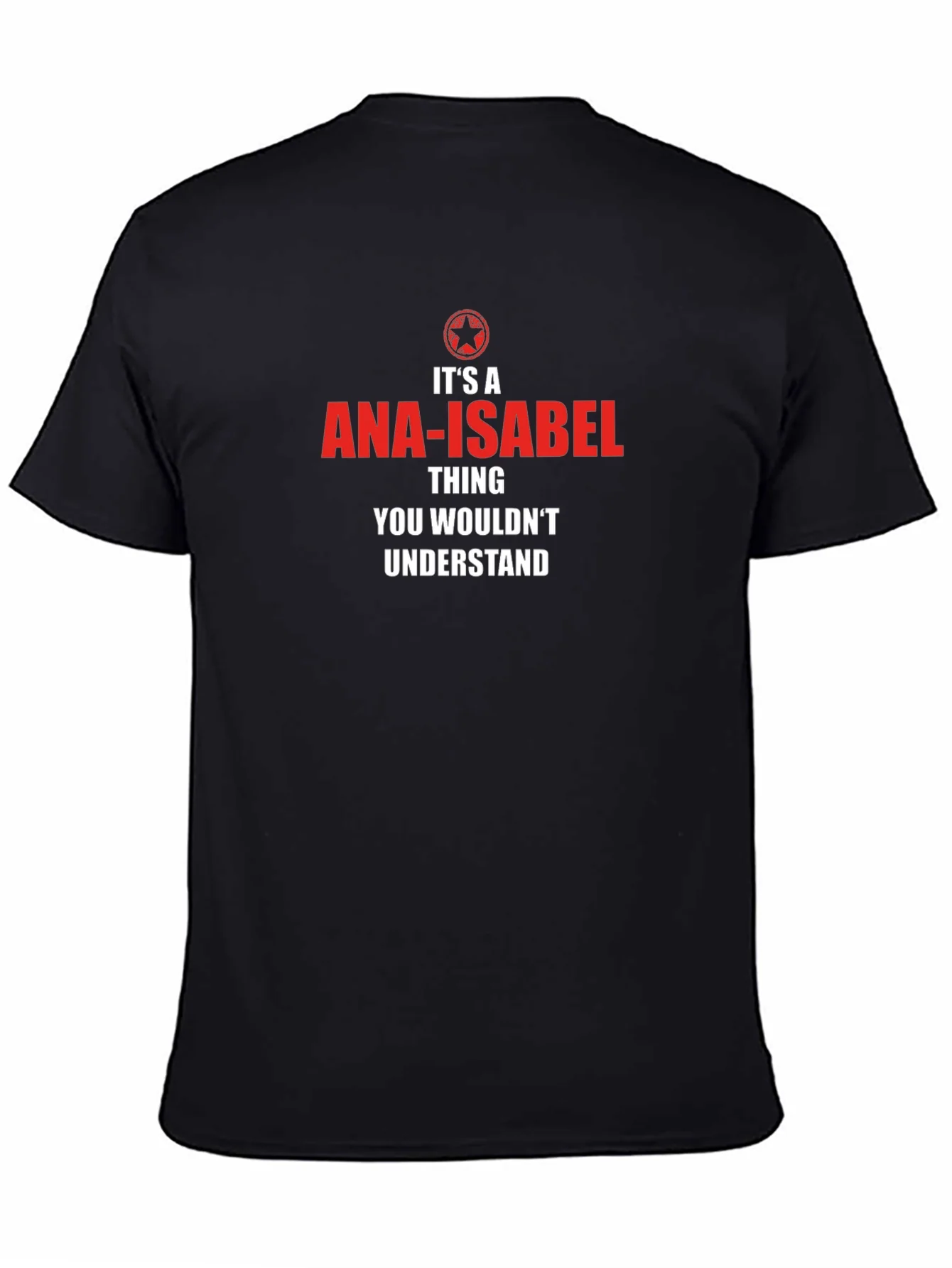 Camiseta Negra Ana-Isabel Thing