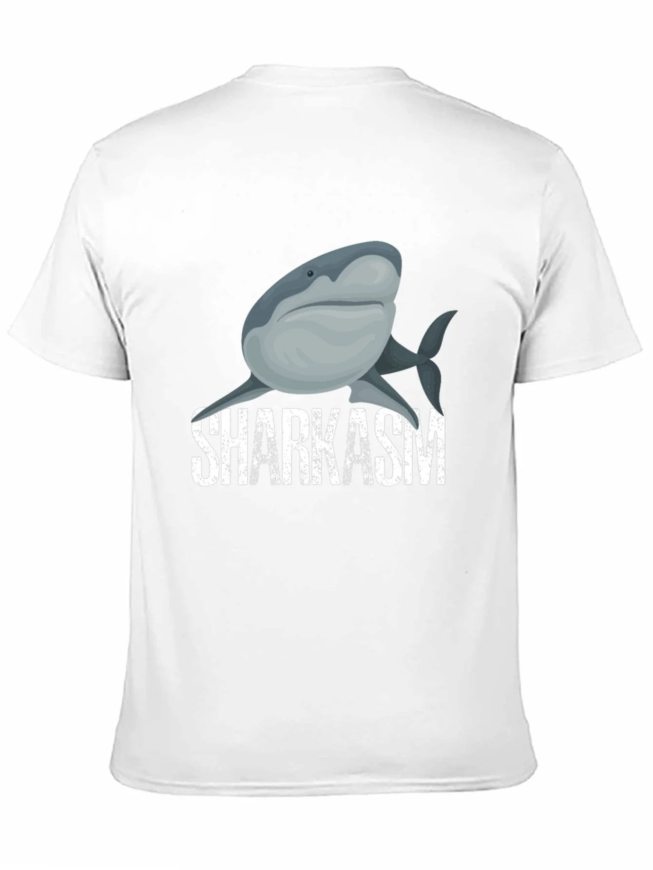Camiseta Negra con Dise?o de Tibur¨®n y Texto SHARKASM