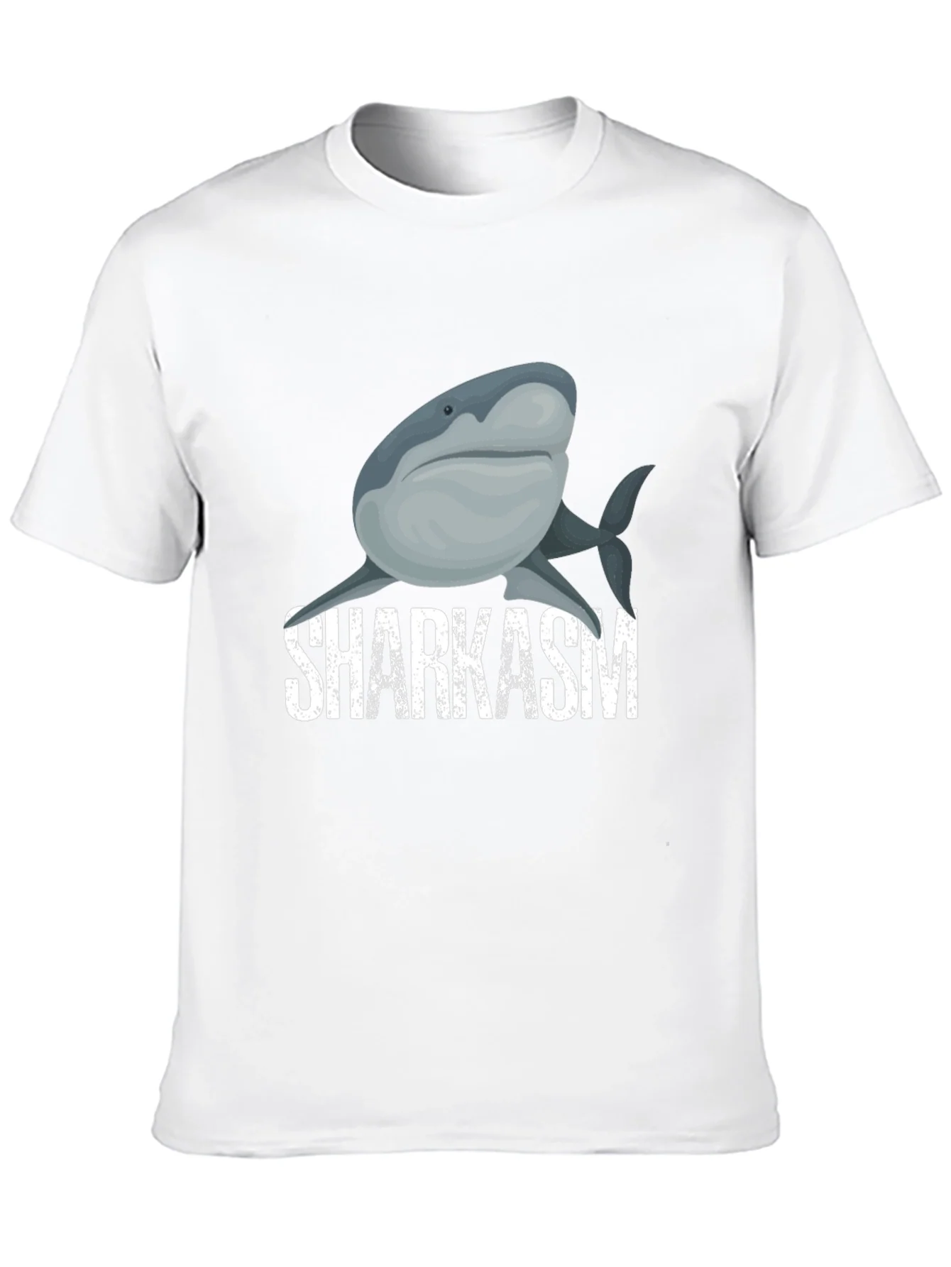 Camiseta Negra con Dise?o de Tibur¨®n y Texto SHARKASM