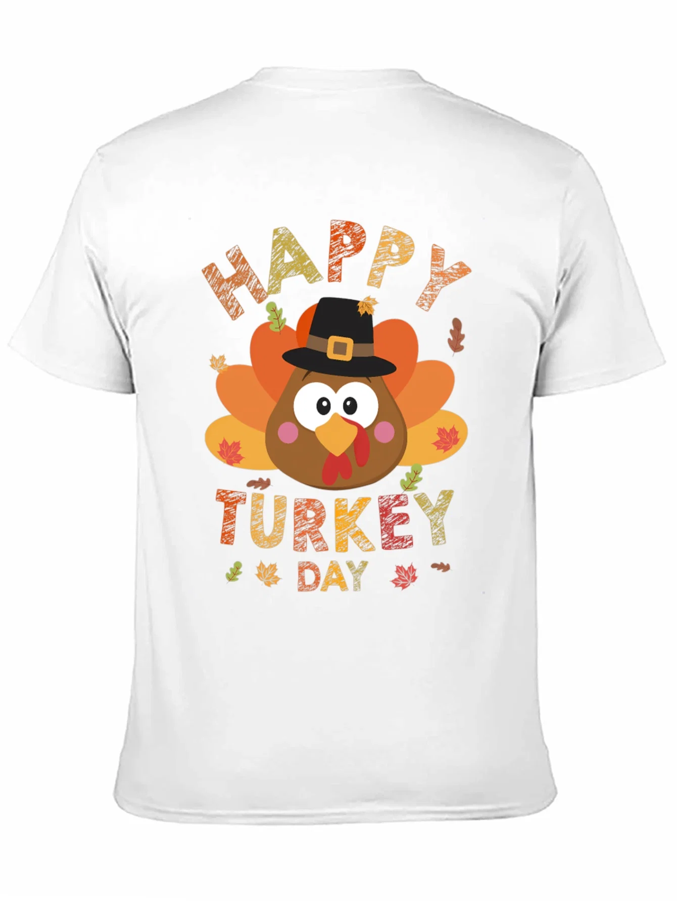 Rebbecca Happy Turkey Day Graphic Tee - Black