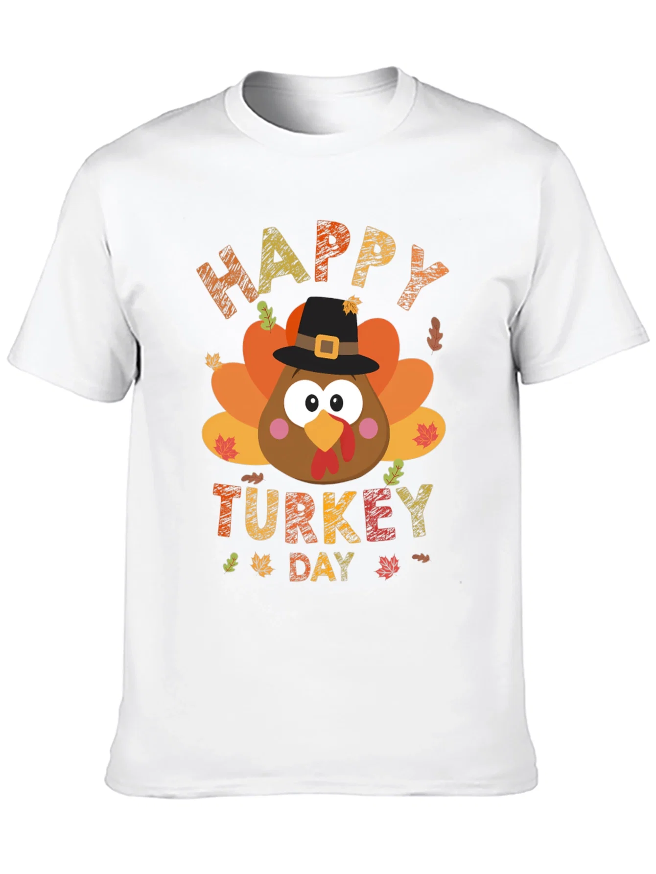 Rebbecca Happy Turkey Day Graphic Tee - Black