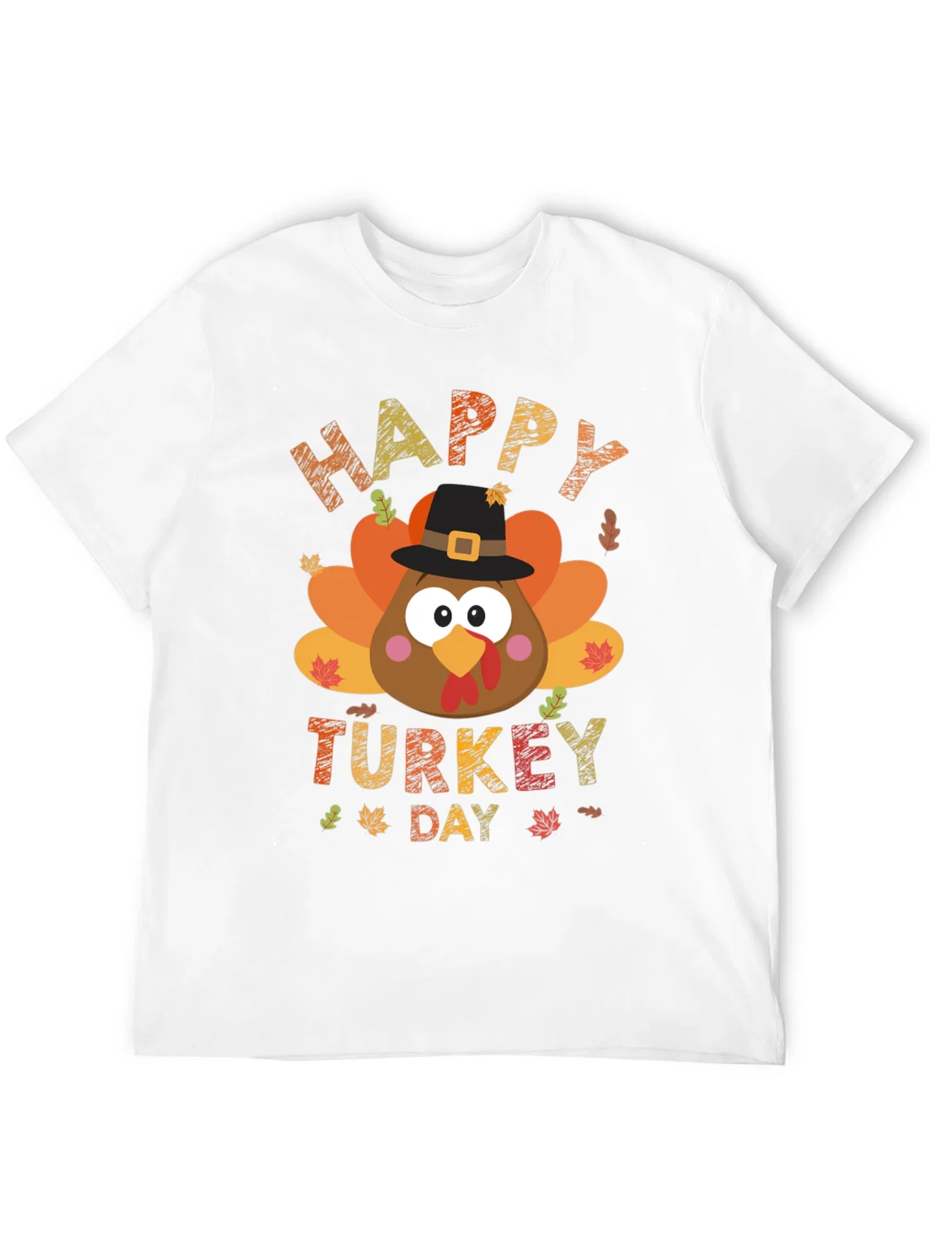 Rebbecca Happy Turkey Day Graphic Tee - Black