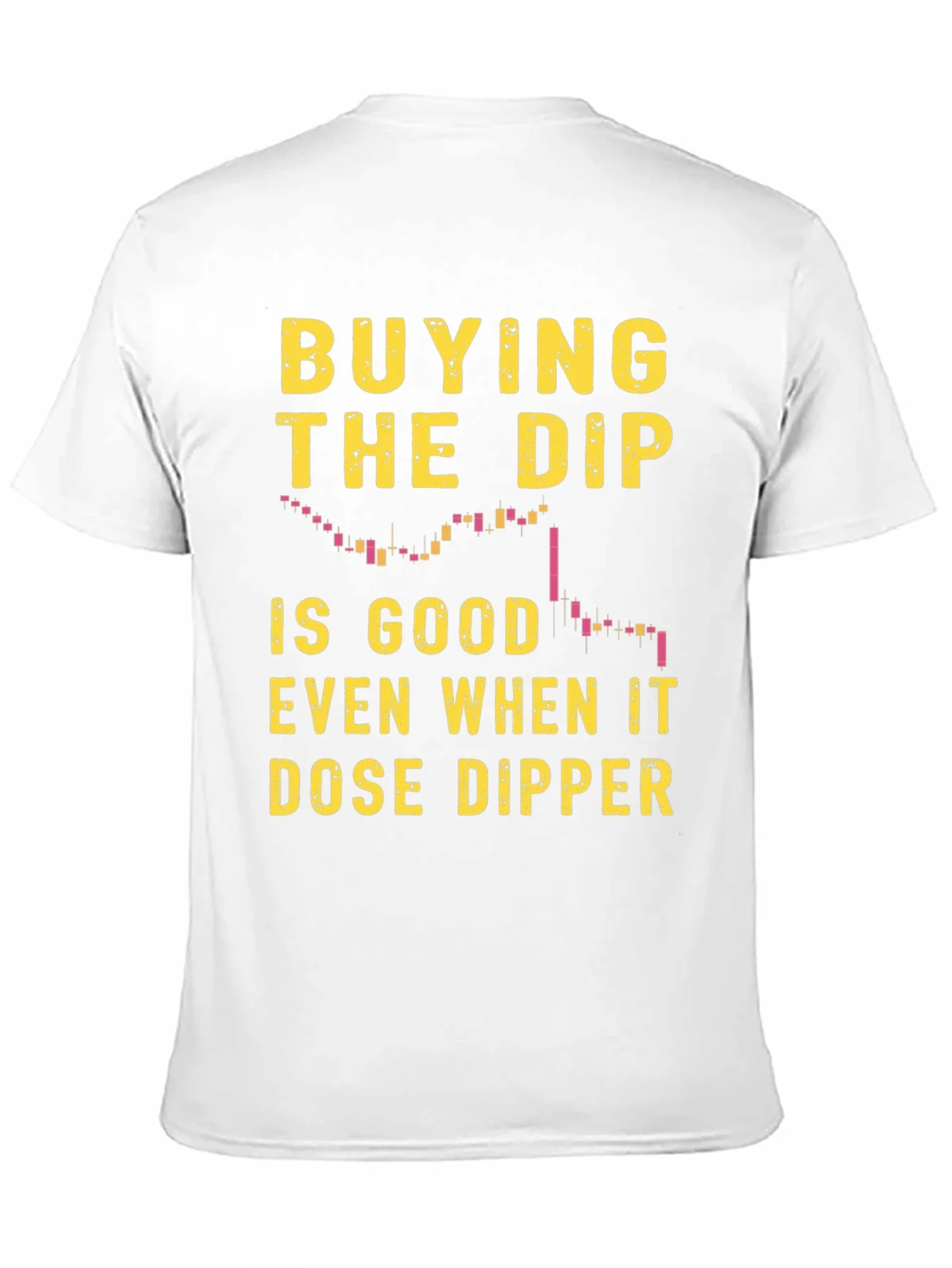 Camiseta Negra Buying the Dip para Inversi¨®n
