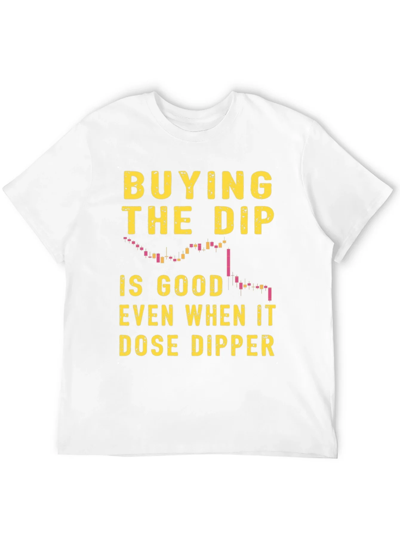 Camiseta Negra Buying the Dip para Inversi¨®n