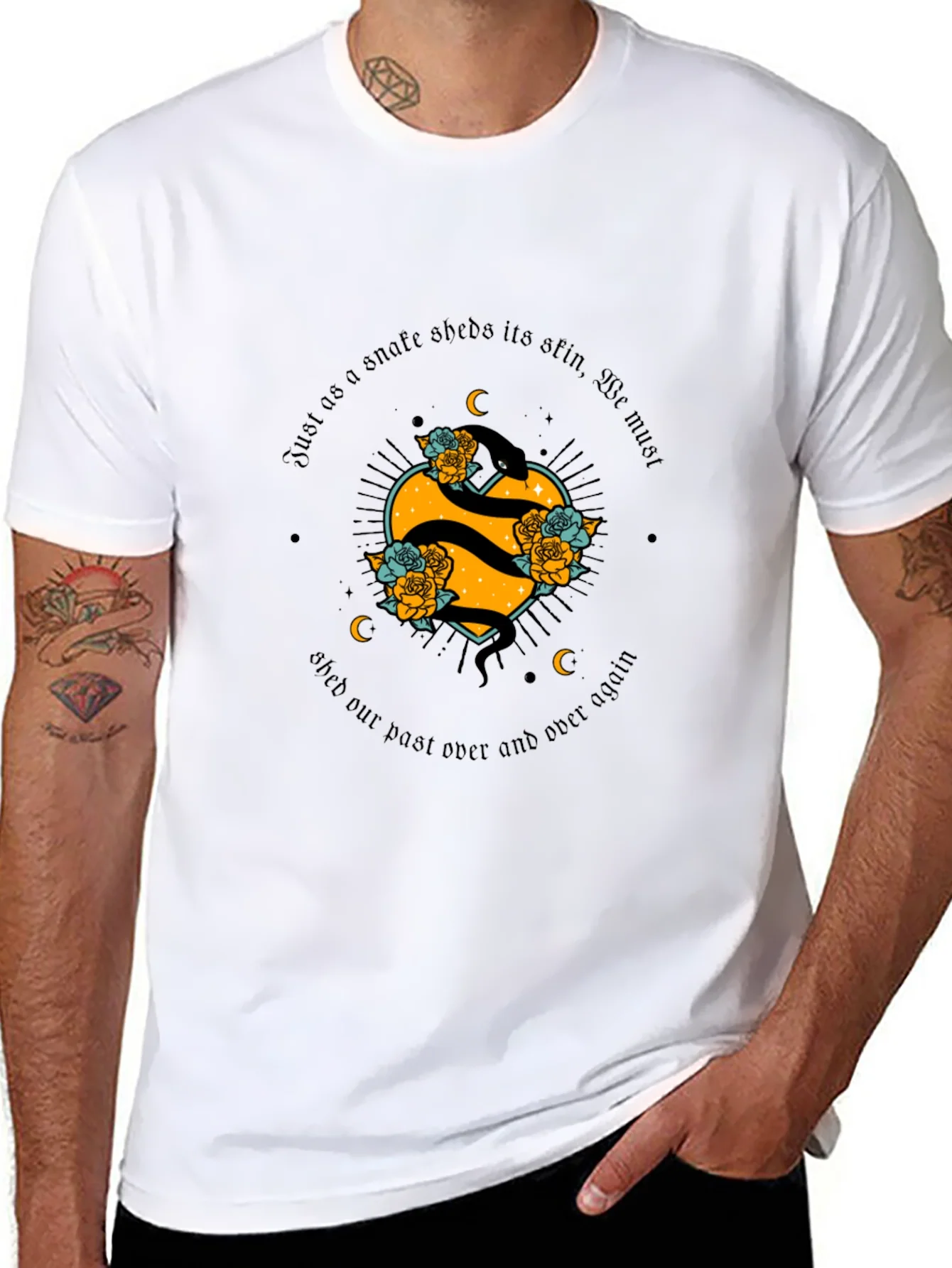 Rebbecca Snake Heart T-Shirt - Shed Your Past