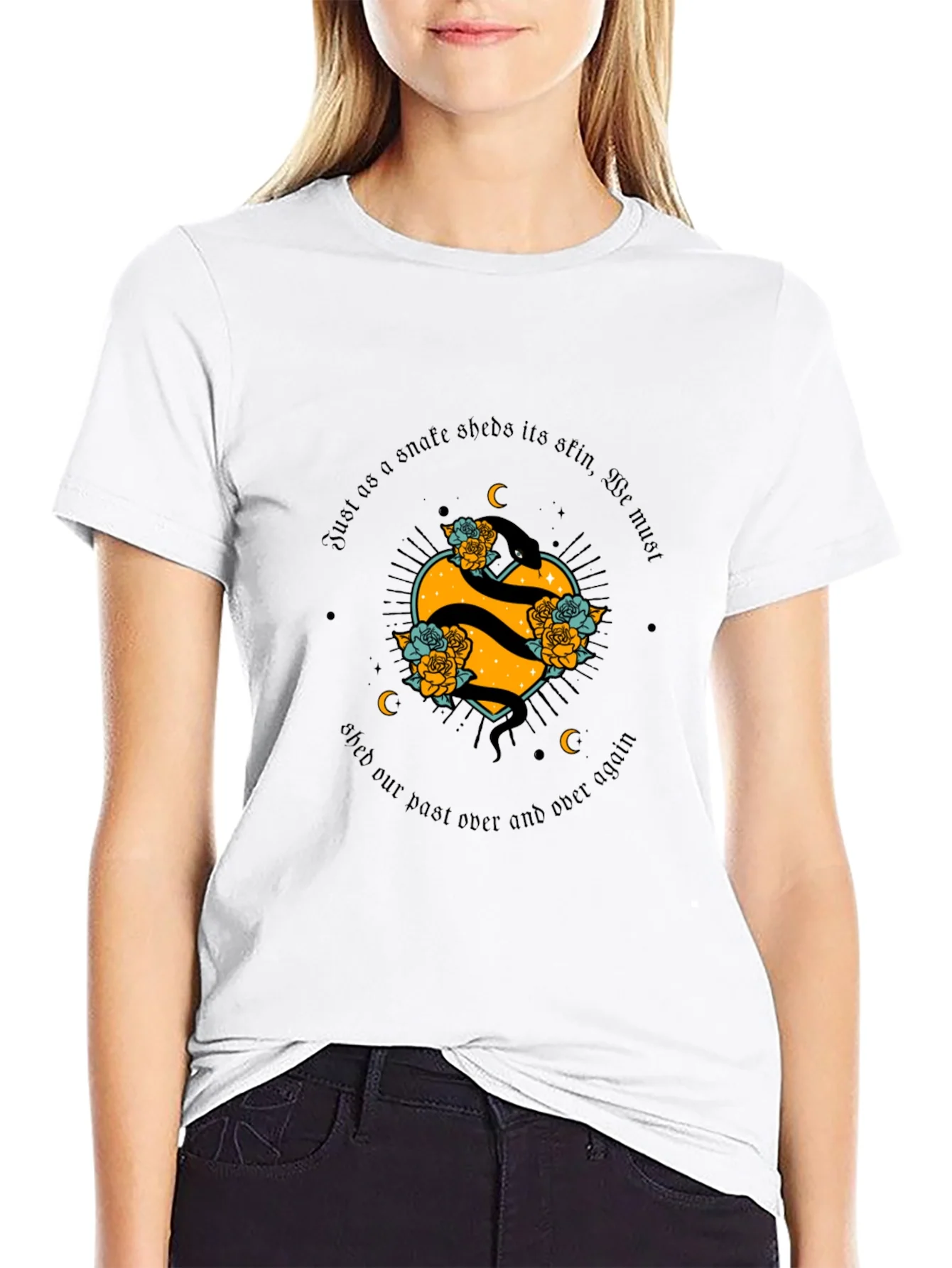 Rebbecca Snake Heart T-Shirt - Shed Your Past