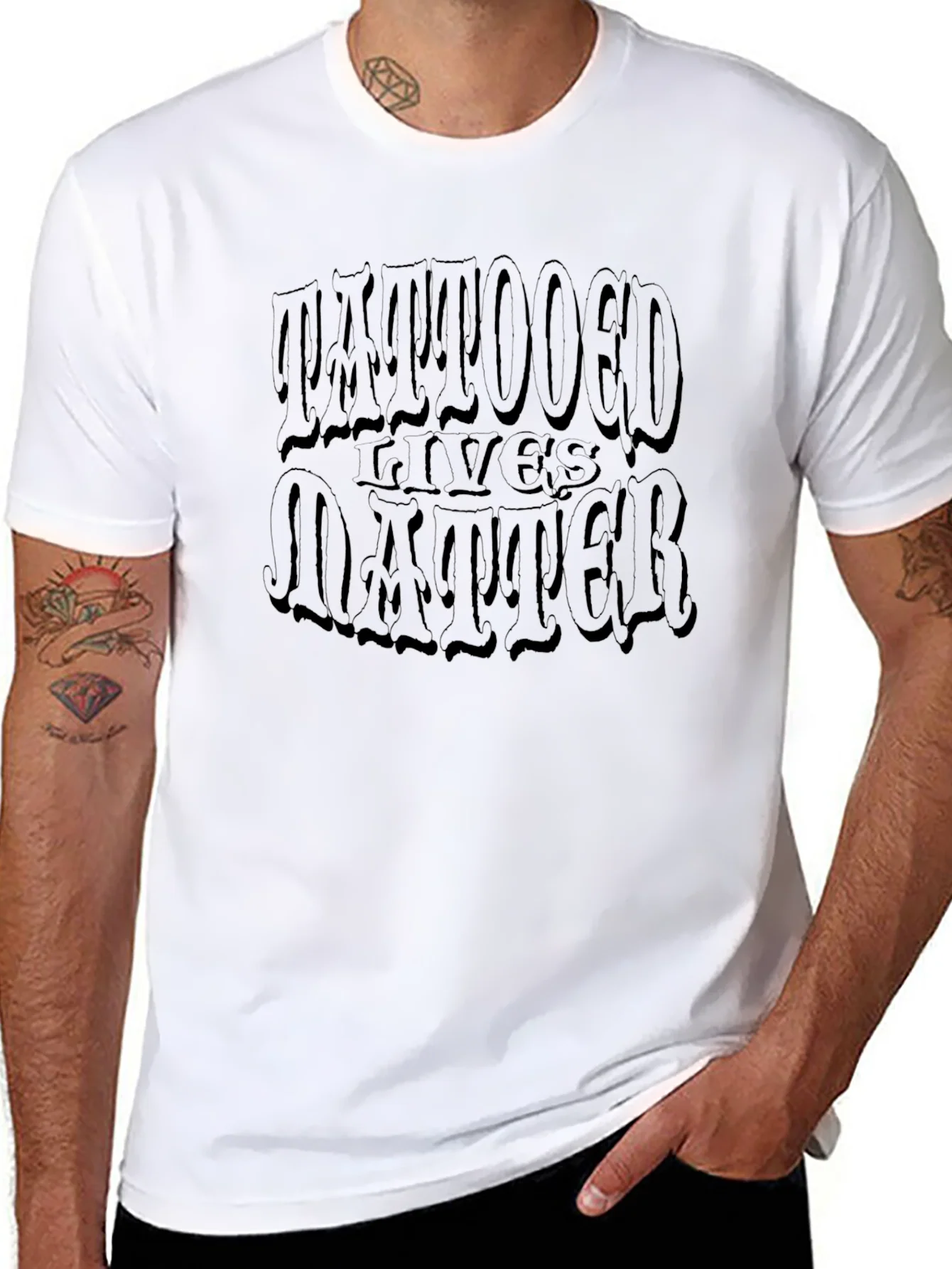 Camiseta Negra Tattooed Lives Matter