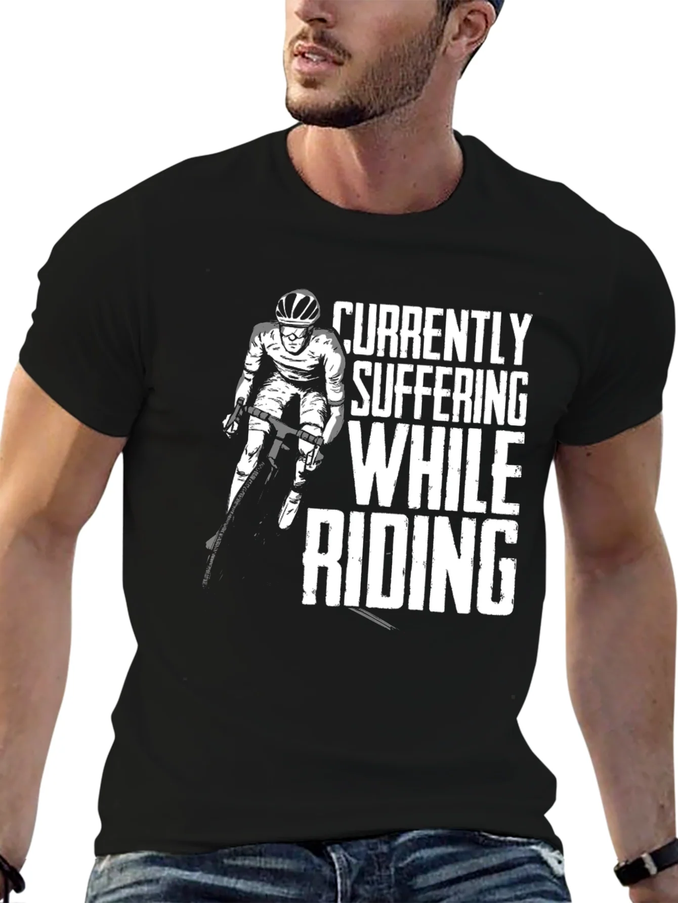 Rebbecca Suffering While Riding T-Shirt Black