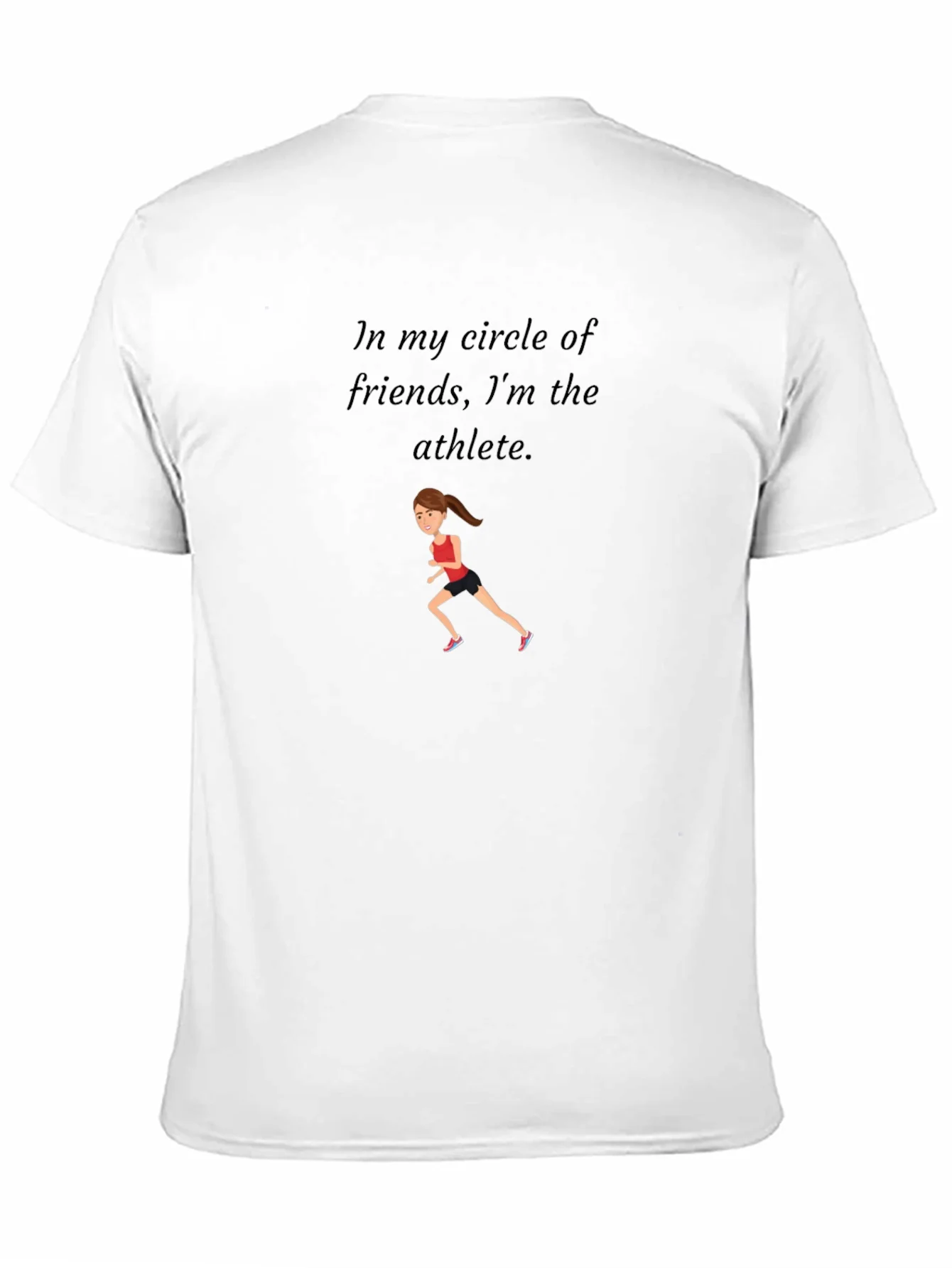 Camiseta Negra Deportiva: Soy la Atleta del Grupo