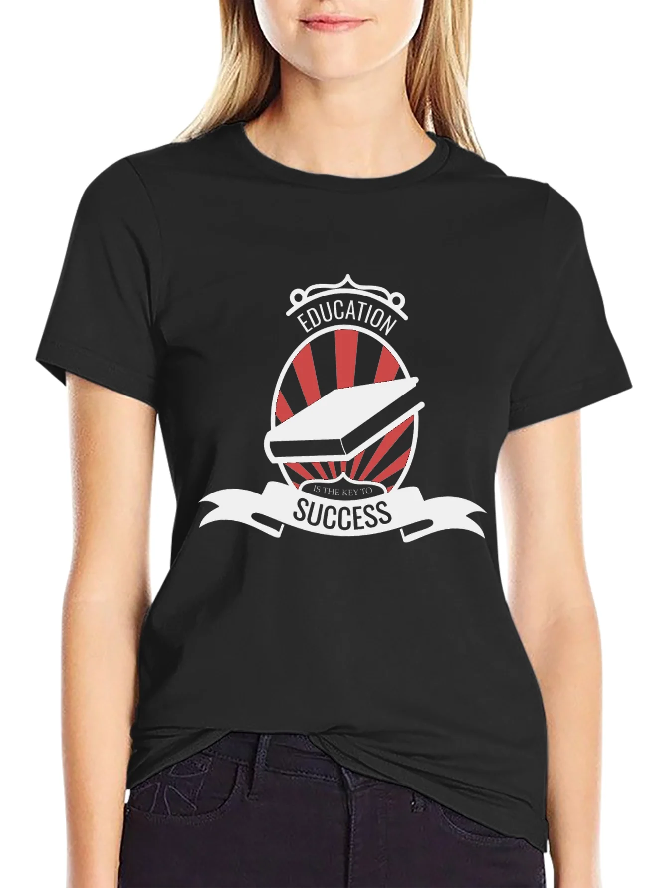 Rebbecca Education is Key Black T-Shirt