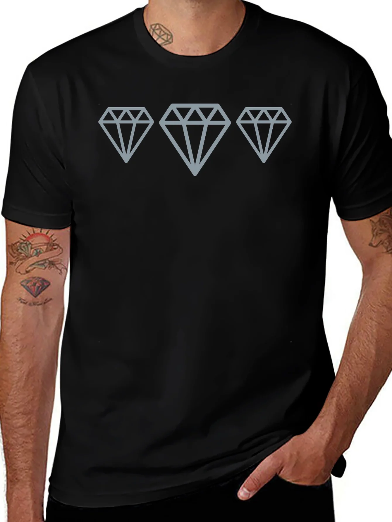 Rebbecca Diamond Trio Black T-Shirt