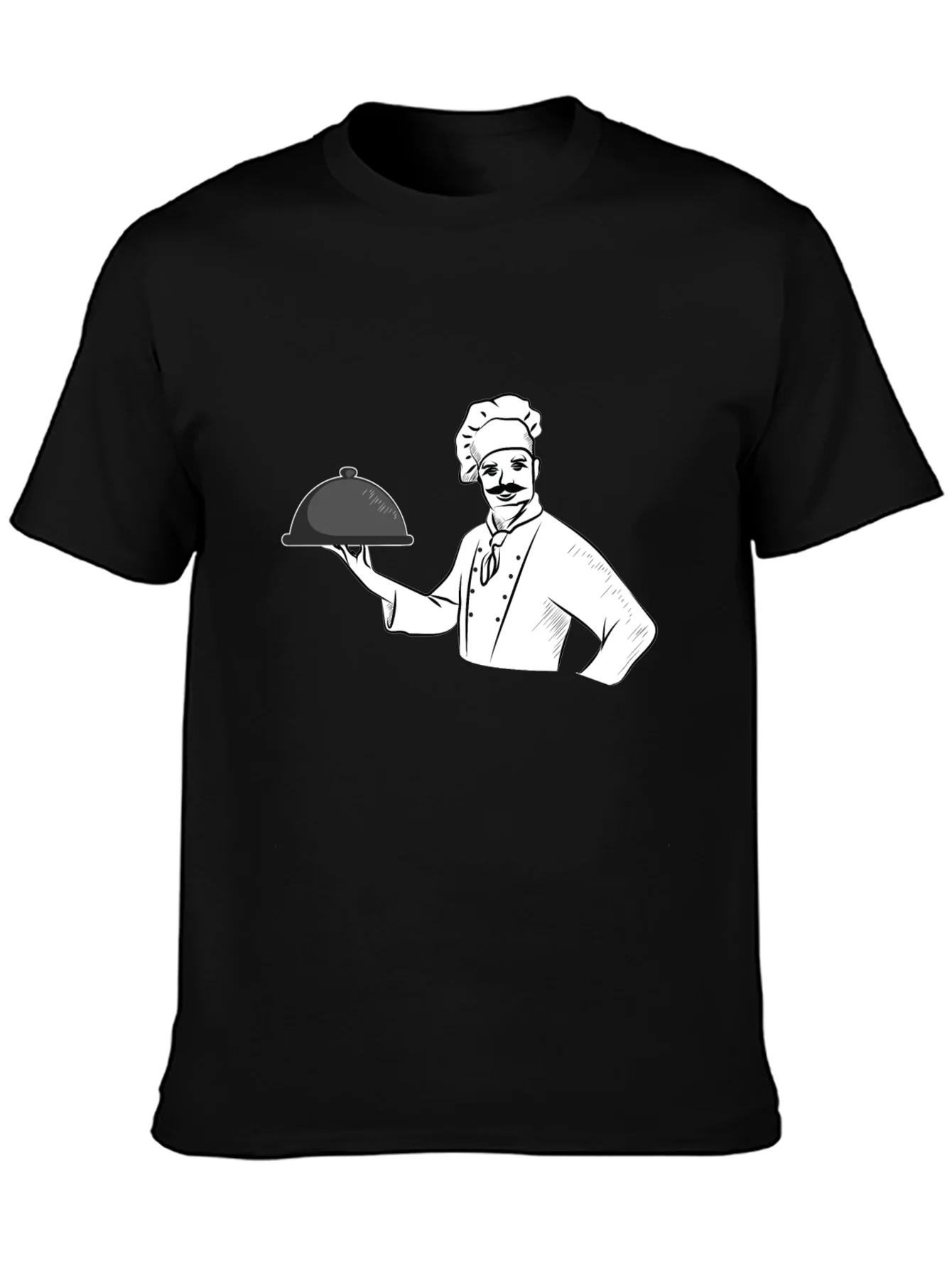 Camiseta Negra Chef Cocina Divertida