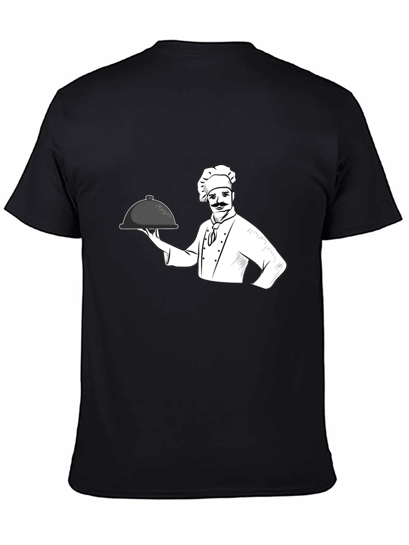 Camiseta Negra Chef Cocina Divertida