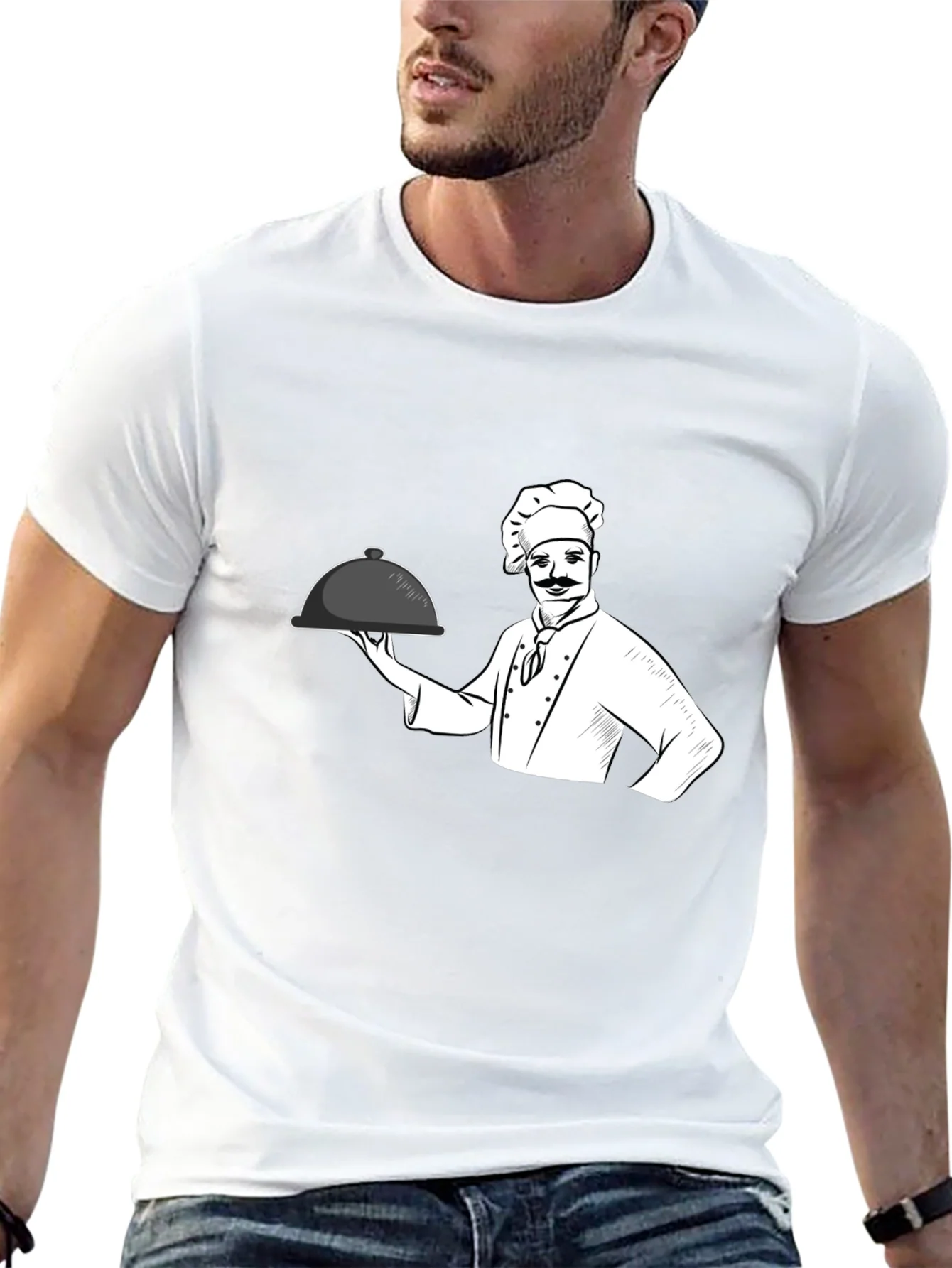 Camiseta Negra Chef Cocina Divertida