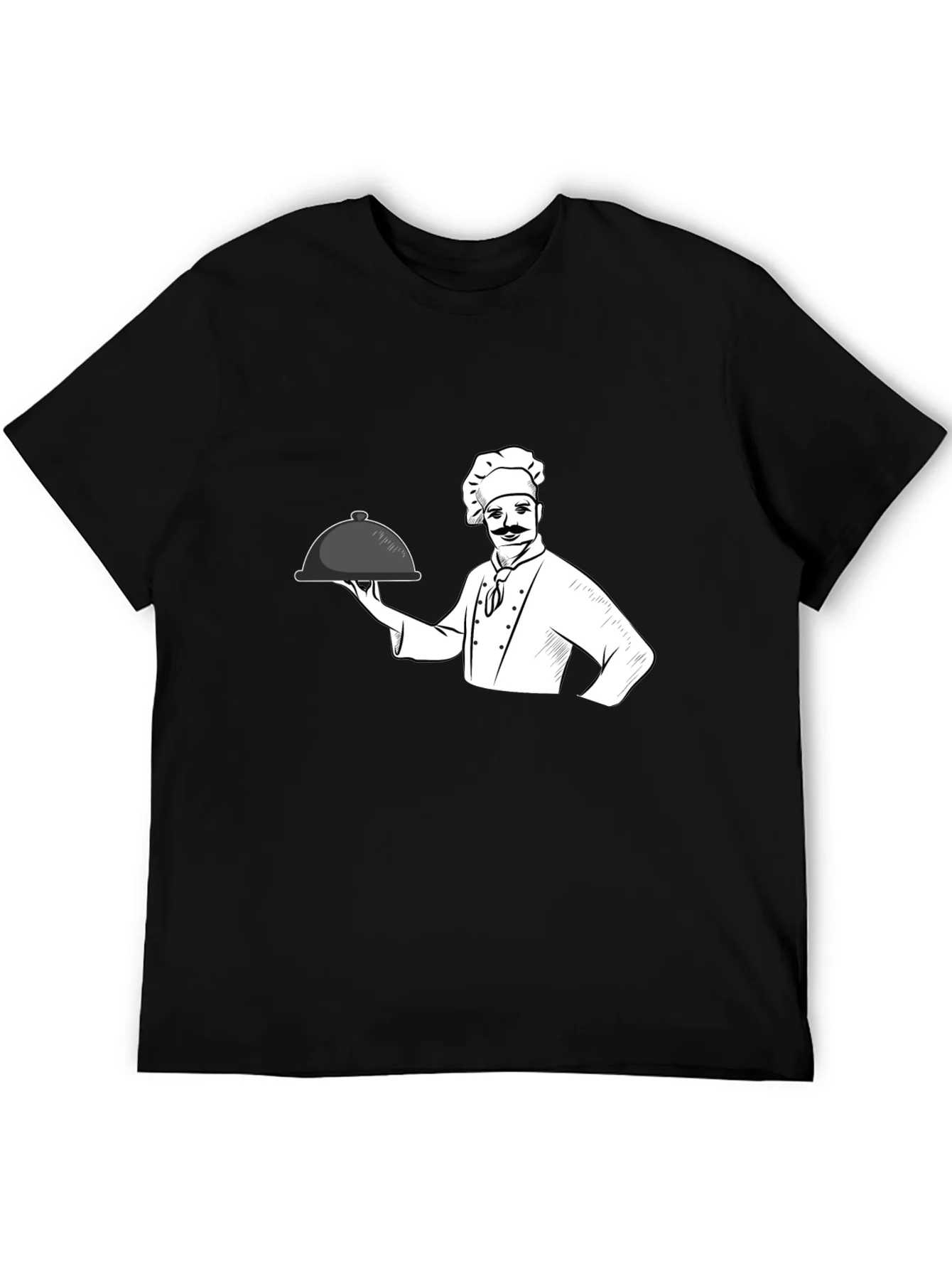 Camiseta Negra Chef Cocina Divertida