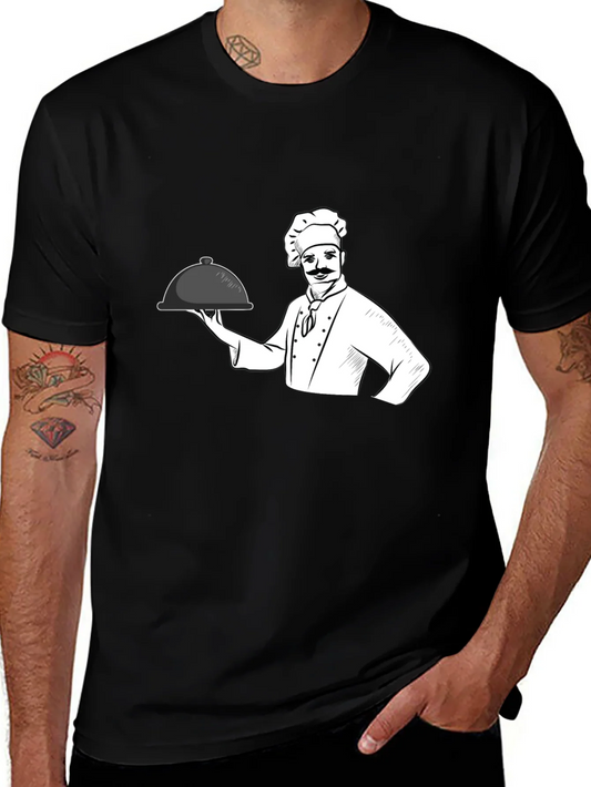 Camiseta Negra Chef Cocina Divertida