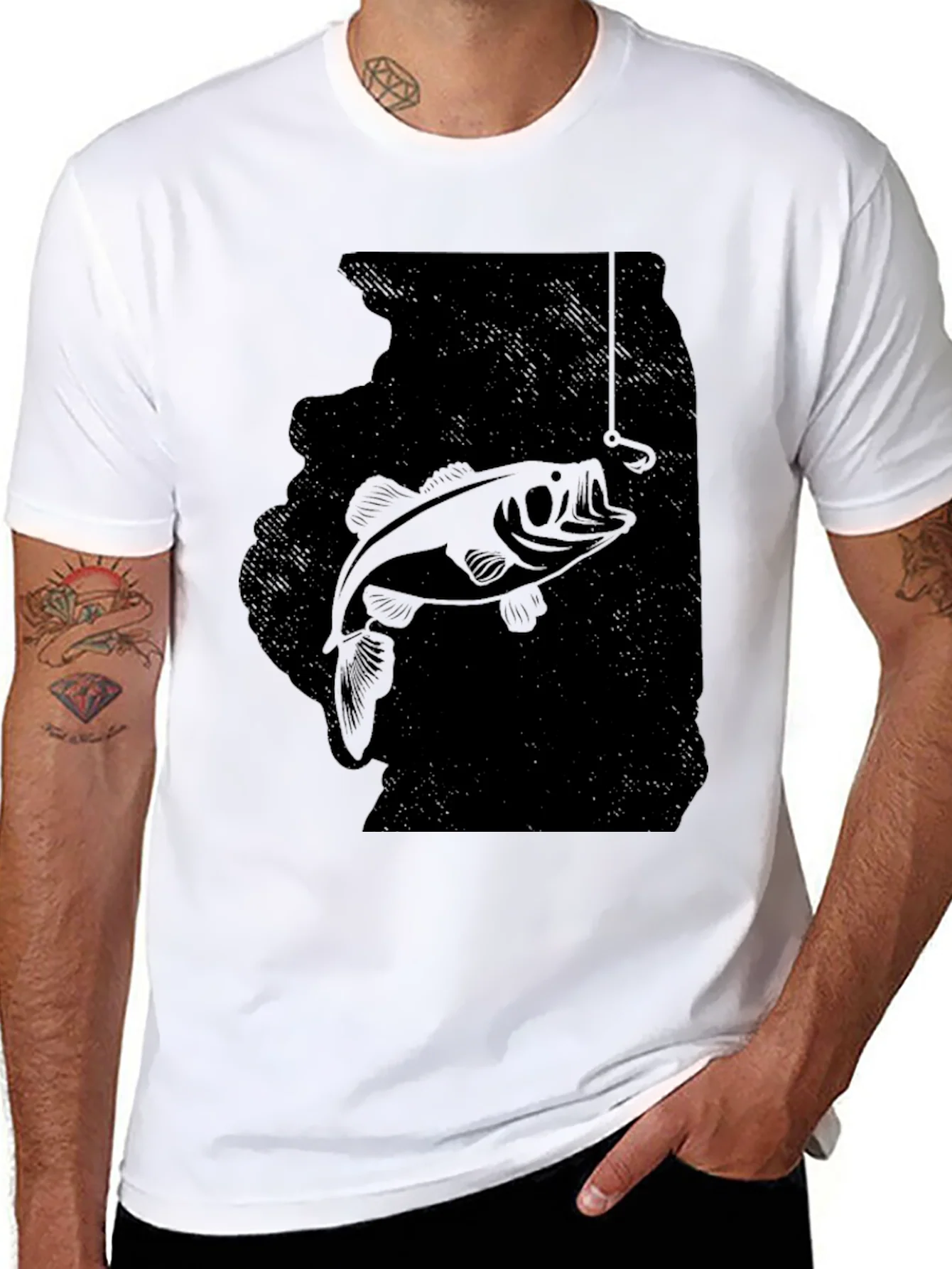 Rebbecca Fishing Graphic Tee - Bass Catch Design
