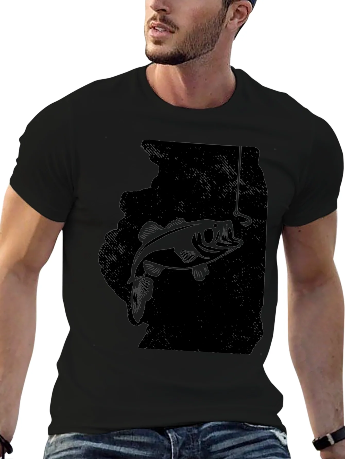 Rebbecca Fishing Graphic Tee - Bass Catch Design