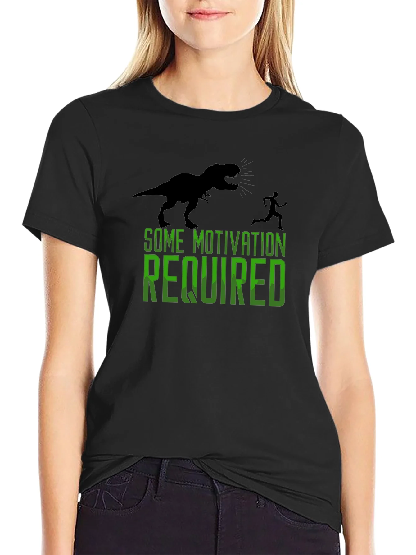 Rebbecca Motivational Dinosaur Run T-Shirt