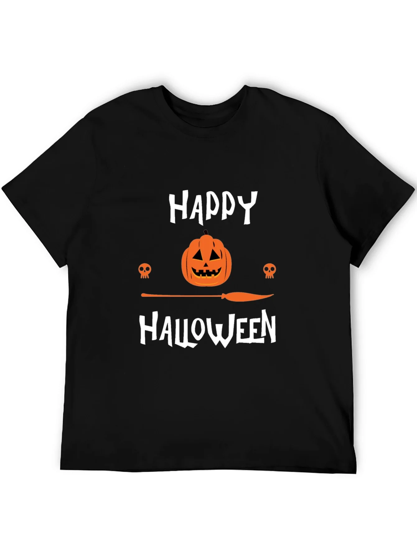 Camiseta Negra Happy Halloween