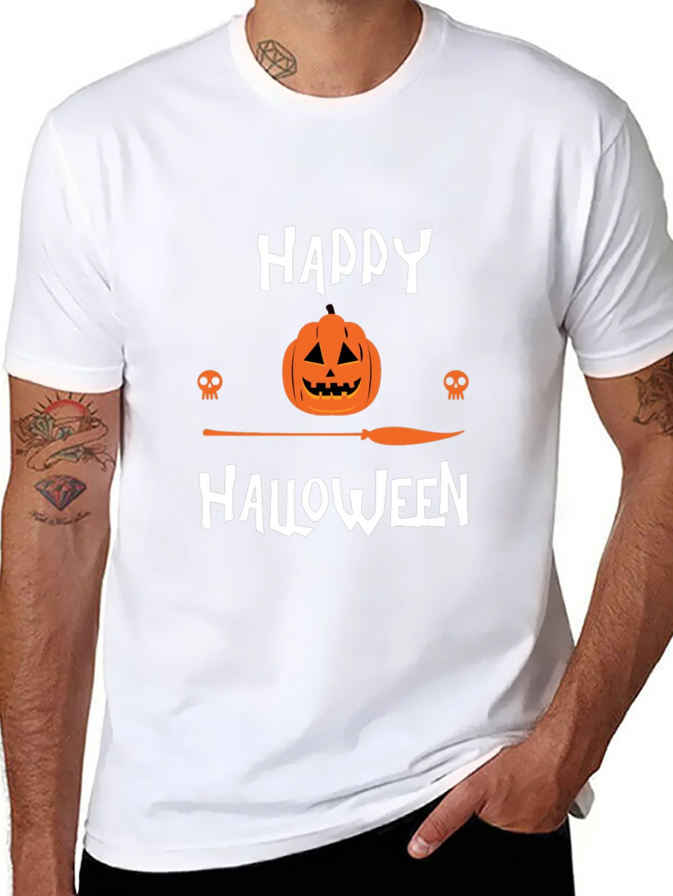 Camiseta Negra Happy Halloween