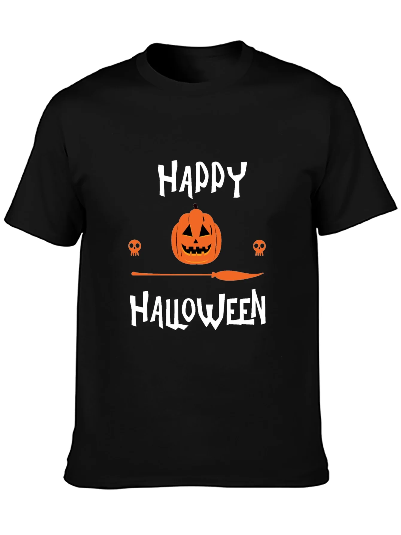 Camiseta Negra Happy Halloween
